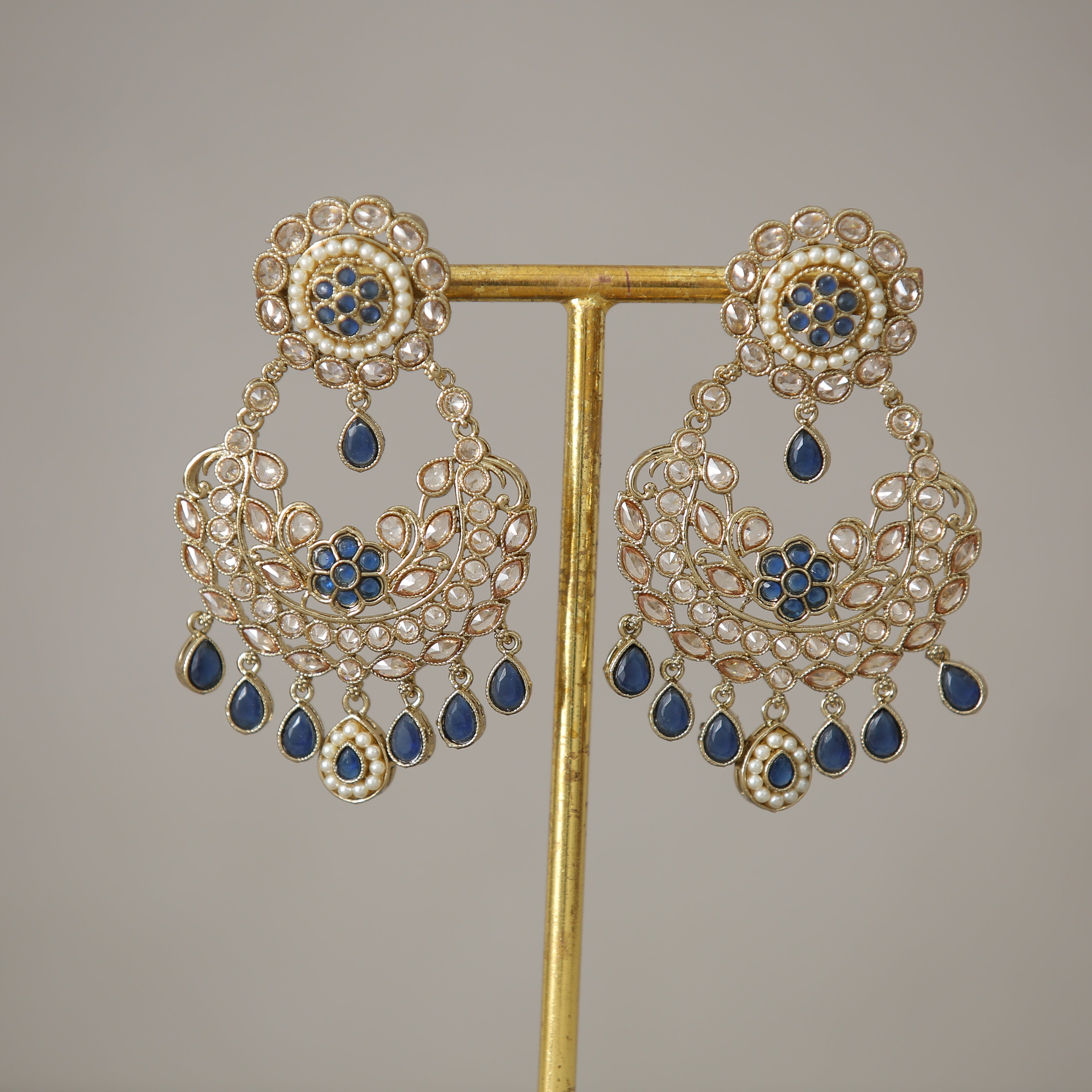 Barkha Polki Stone Earrings | Handmade Indian Jewelry for Women | Elegant & Traditional Dangle Earrings for Parties, Weddings & Festive Occasions