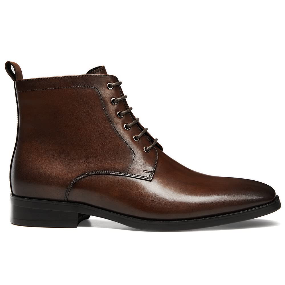 GIFENNSE Men's Chukka Boots - Premium Leather Dress Boots & Oxford Chelsea Boots for Men | Stylish & Comfortable for Office, Casual & Formal Occasions
