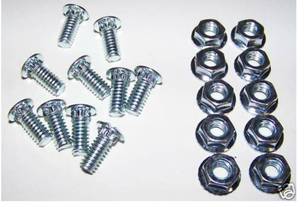 High-Quality Track Bolts & Garage Door Hardware Screws with Nuts - Durable Fasteners for Garage Door Repair & Maintenance