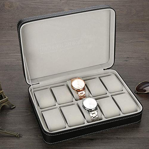 Premium Watch Box Organizer - Luxury Watch Storage Case for Men & Women - Holds Sunglasses & Rings - Perfect for Travel, Display & Gift Giving