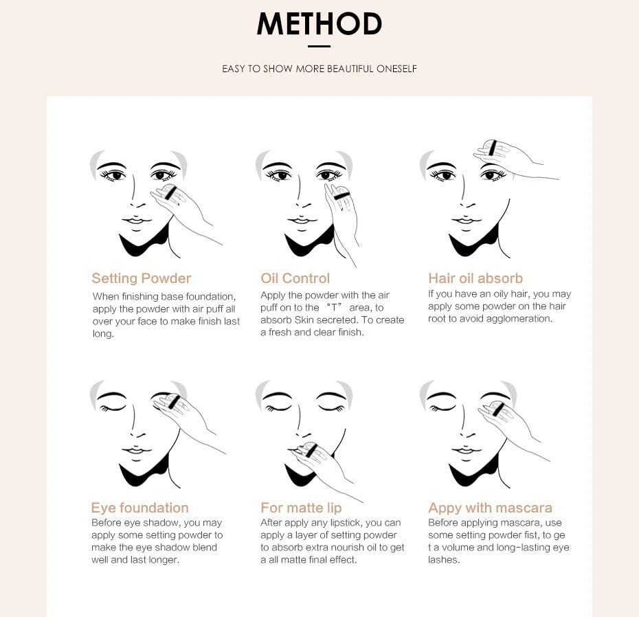 Best Translucent Loose Face Setting Powder for Makeup - Oil Control & Matte Finish | Perfect for Daily Wear, Photography & Special Occasions