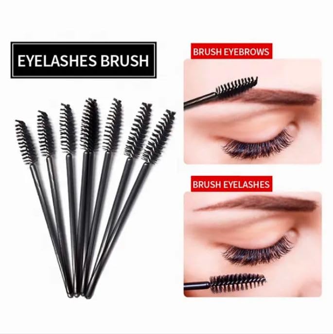 30 Pcs Disposable Eyelash Brushes - Mascara Wands & Spoolies for Eyelash Extensions, Eyebrow & Eyeshadow Makeup - Perfect for Professional Salon Use, DIY Beauty & Travel Makeup Kit