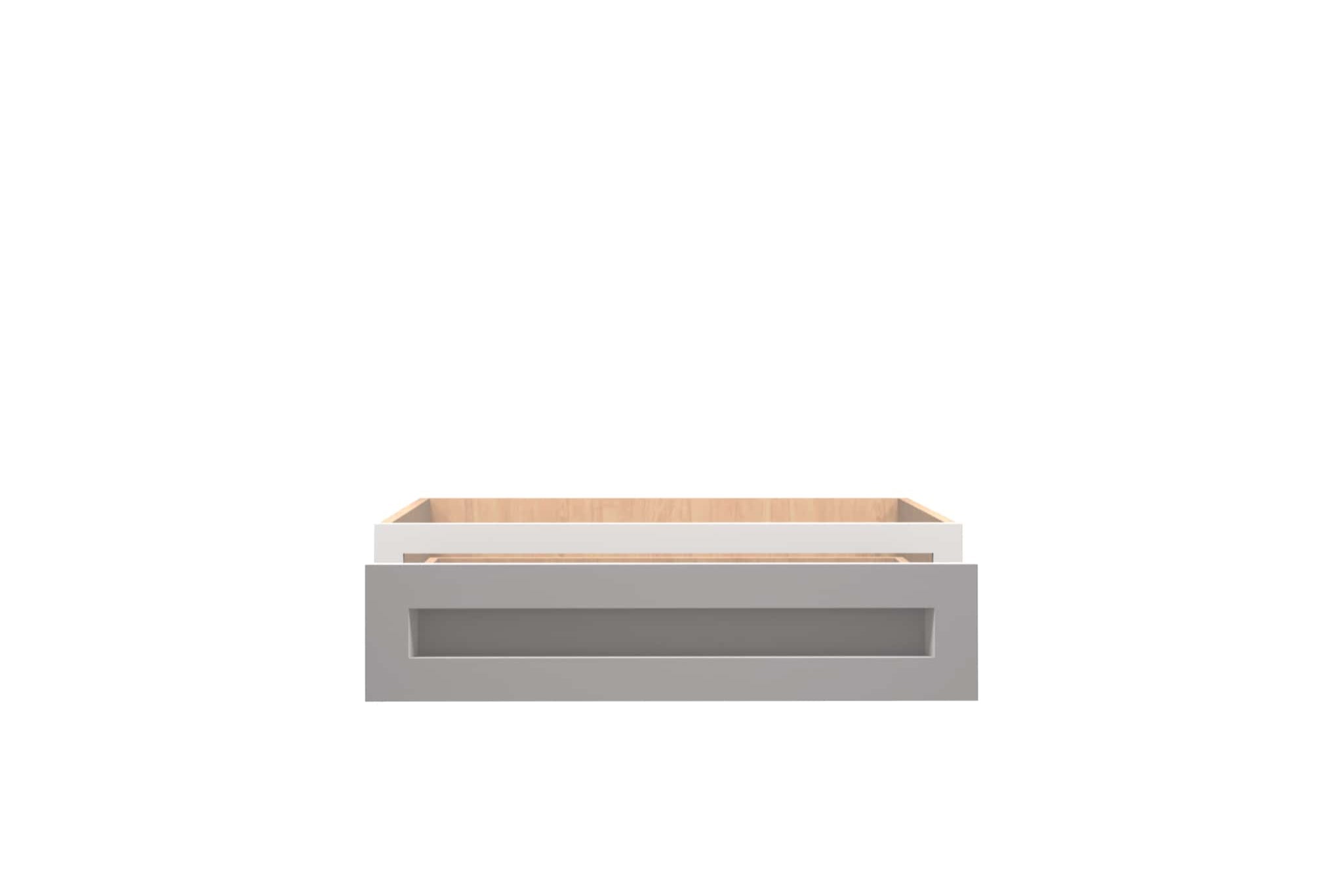 American Made Shaker RTA VDD30 Vanity Desk Drawer Cabinet in White - Perfect for Bedroom, Bathroom & Home Office Organization & Storage