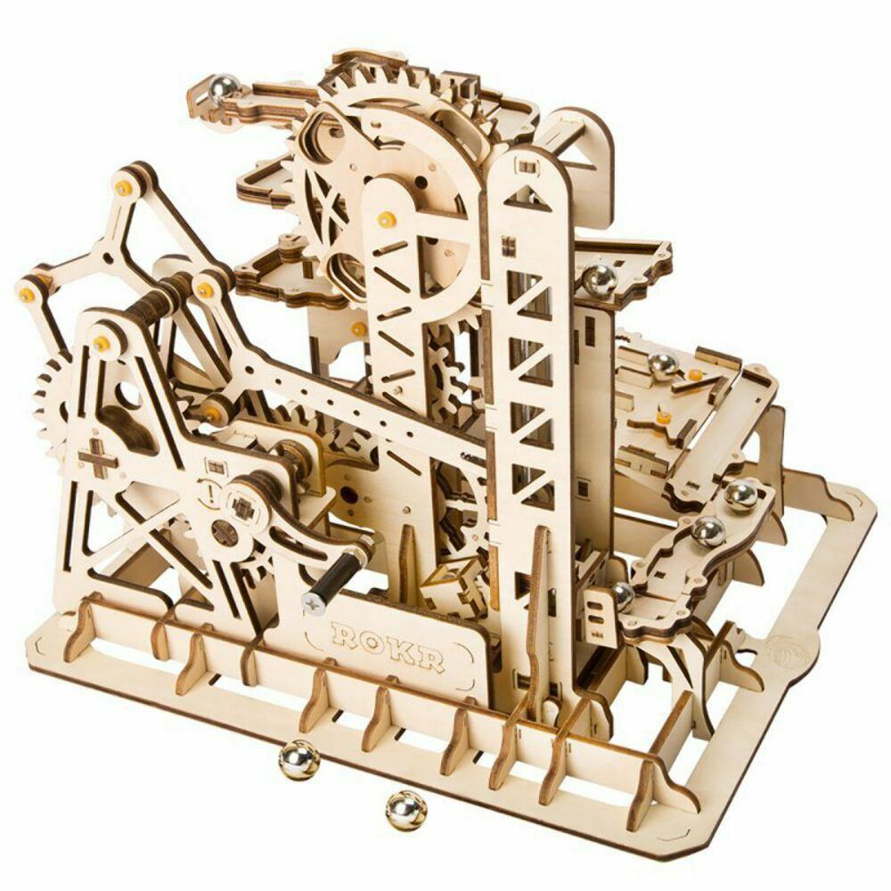 3D Marble Run Wooden Construction Kit - STEM Educational Toy for Kids, Marble Climber Building Set by Robotime - Perfect for Classroom, Home Play & Creative Learning Activities
