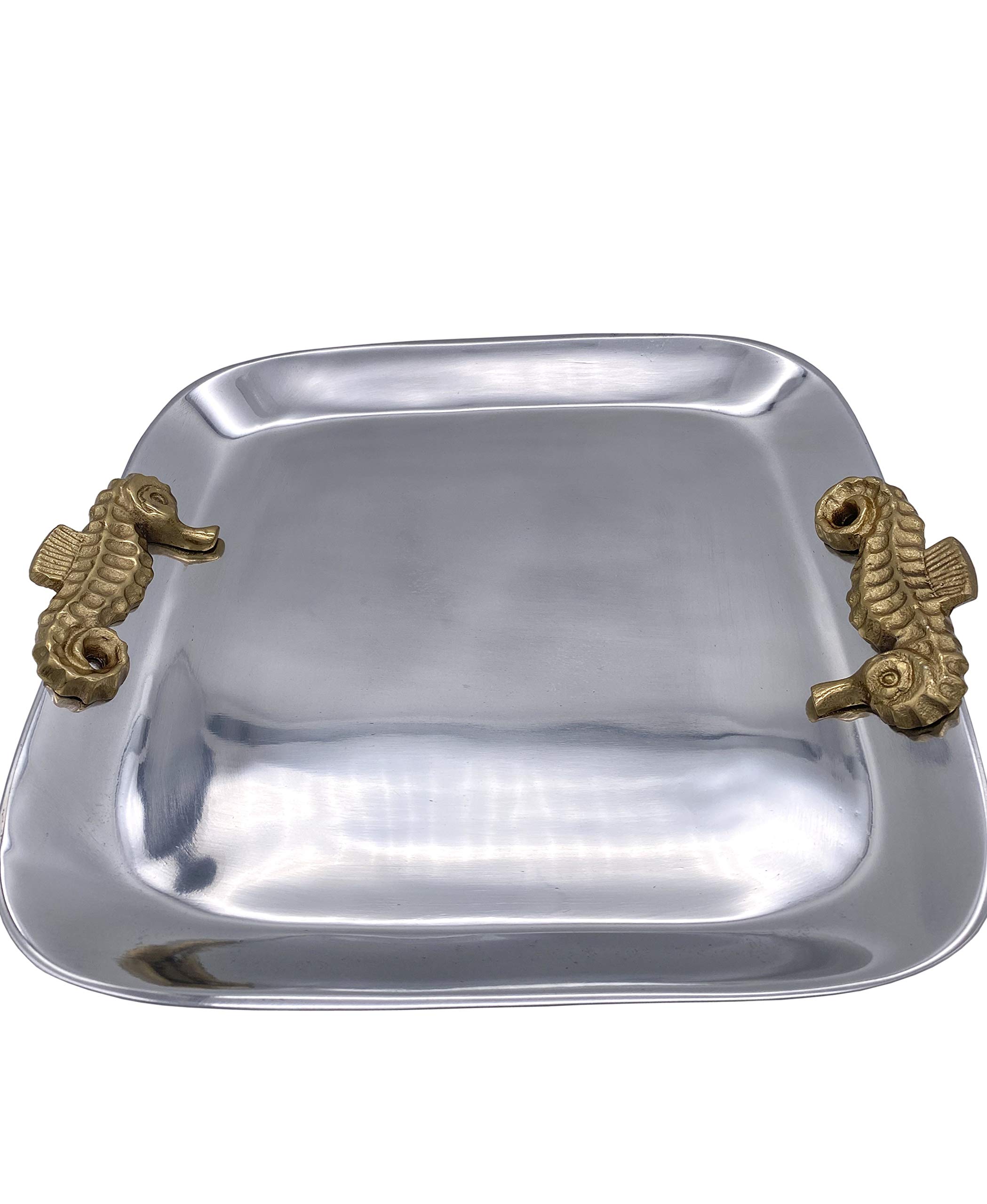 Josephine Seahorse Tray - Elegant Serving Tray for Dining & Home Decor