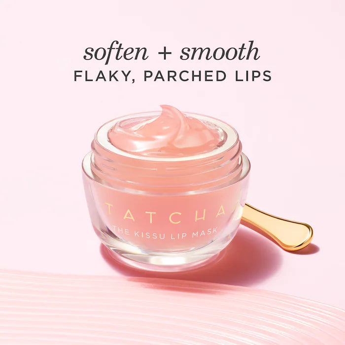 Tatcha The Kissu Lip Mask - Hydrating Overnight Lip Treatment for Dry & Chapped Lips - Perfect for Nighttime Skincare Routine & Winter Lip Care