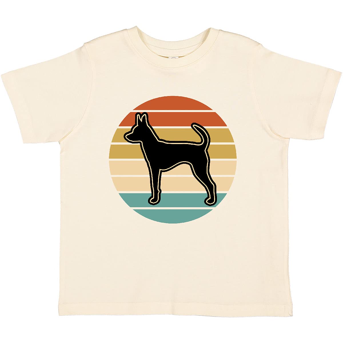 Inktastic Russian Toy Terrier Dog Graphic Toddler T-Shirt - Cute Puppy Apparel for Kids, Soft Cotton Tee for Playdates & Family Outings