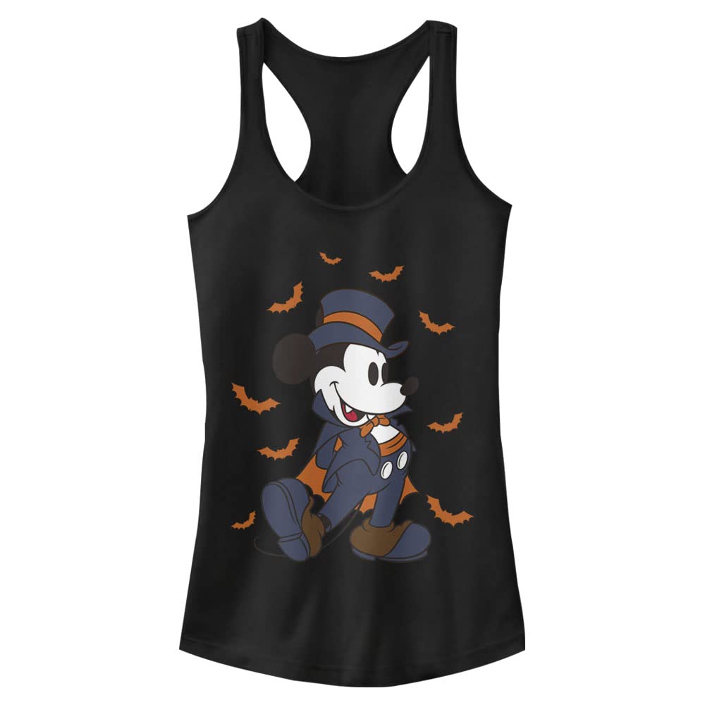 Disney Girls' Halloween Mickey Vampire Portrait Racerback Tank Top - Cute Vampire Mickey Graphic Tee for Kids & Teens - Perfect for Halloween Costumes, Dress-Up Parties & Themed Events