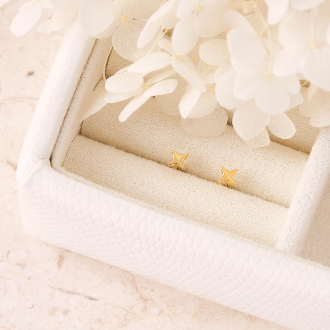 Dainty Sunkiss Stud Earrings - 14K Gold Plated Minimalist Hoop Earrings for Women | Perfect for Everyday Wear, Date Night & Gift Giving