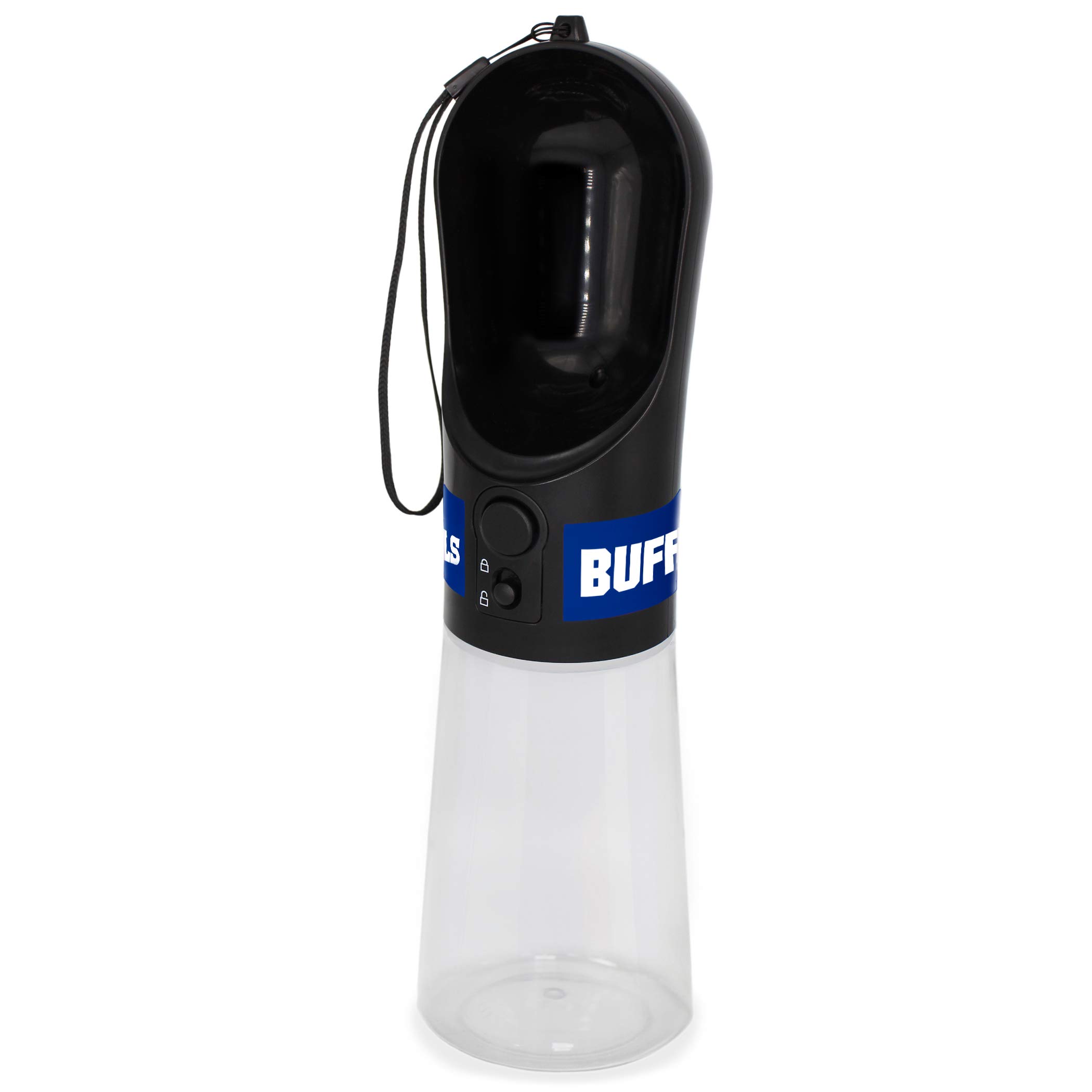 Buffalo Bills NFL Pet Water Bottle - 13.5oz Portable Dog & Cat Water Dispenser with Leak-Proof Design | Perfect for Travel, Hiking, and Outdoor Adventures with Your Pets (BUF-3344)
