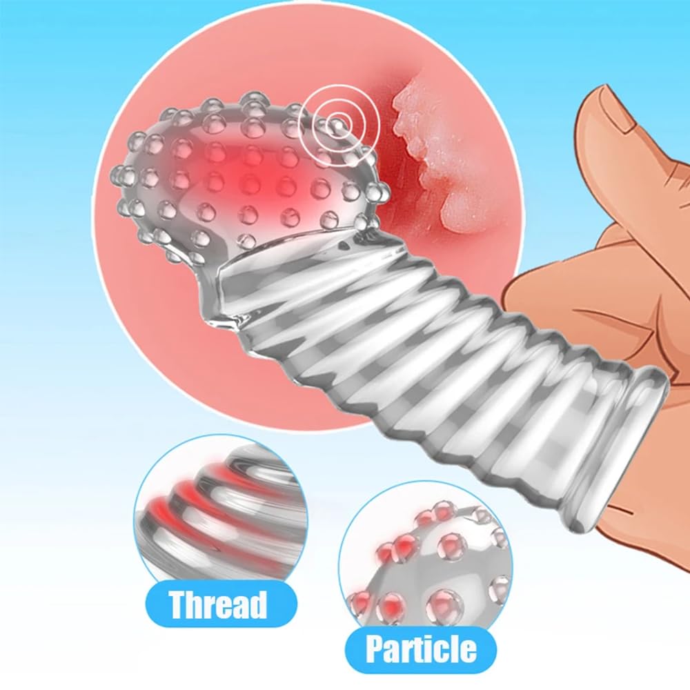 Reusable Finger Sleeve - G-Spot & Clitoral Stimulator for Women | Non-Vibrating Sex Toy Attachment | Couples & Solo Play | Enhance Intimacy & SM Flirting | Vaginal & Anal Stimulation Accessory | Perfect for Foreplay & Masturbation