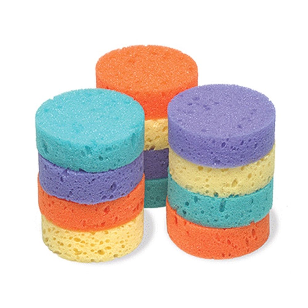 Colorful Rainbow Sponges for Cleaning - Non-Scratch Scrub Sponges for Kitchen, Dishes, Bathroom & Household Cleaning (6-Pack) - Perfect for Deep Cleaning, Stain Removal & Gentle Scrubbing