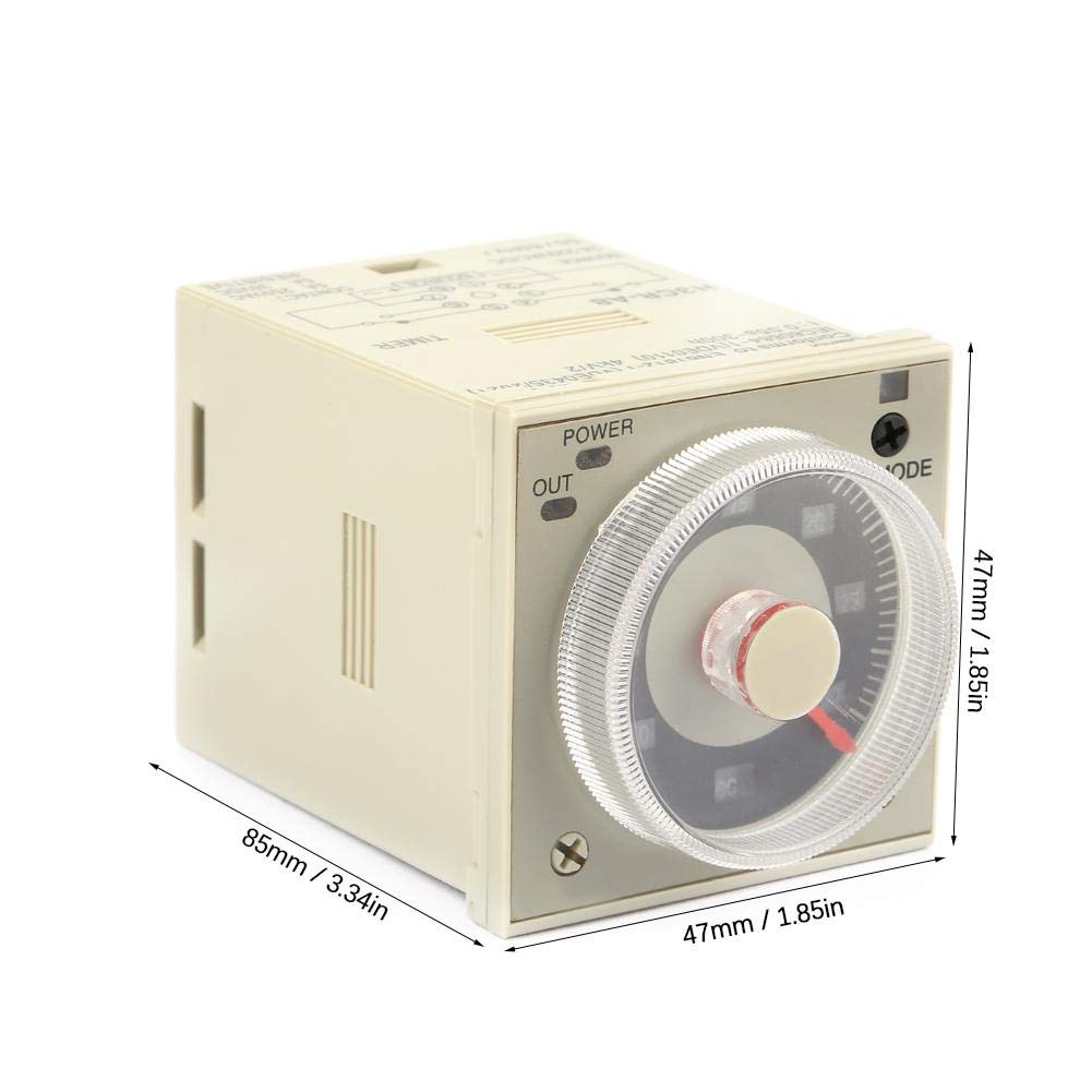 01 Repeat Cycle Timer - Waterproof Time Delay Relay with Large Contact Capacity & Stable Performance for Remote Control, Communication, Automation & Industrial Applications