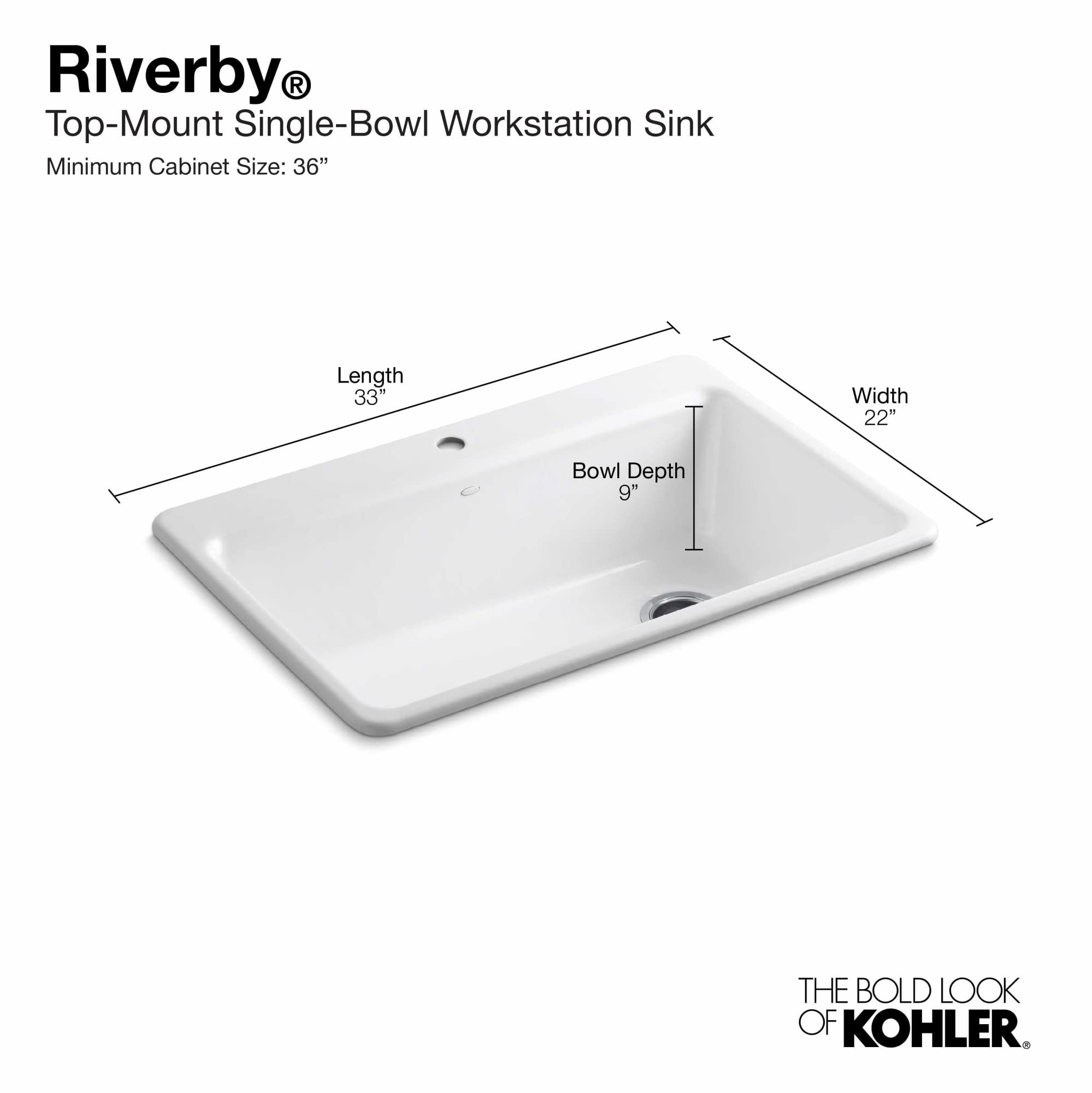 KOHLER K-5871-1A2-0 Riverby 33