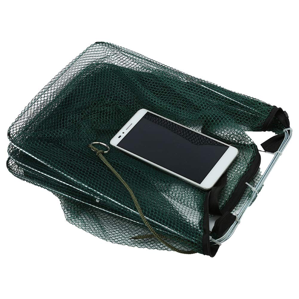 Portable Foldable Fishing Net Trap for Fish, Shrimp, Minnow, Crayfish & Crab - Hexagon Mesh Cage with 6 Holes | Easy to Use Automatic Bait Catcher for Freshwater & Saltwater Fishing | Perfect for Camping, Kayaking and Outdoor Adventures