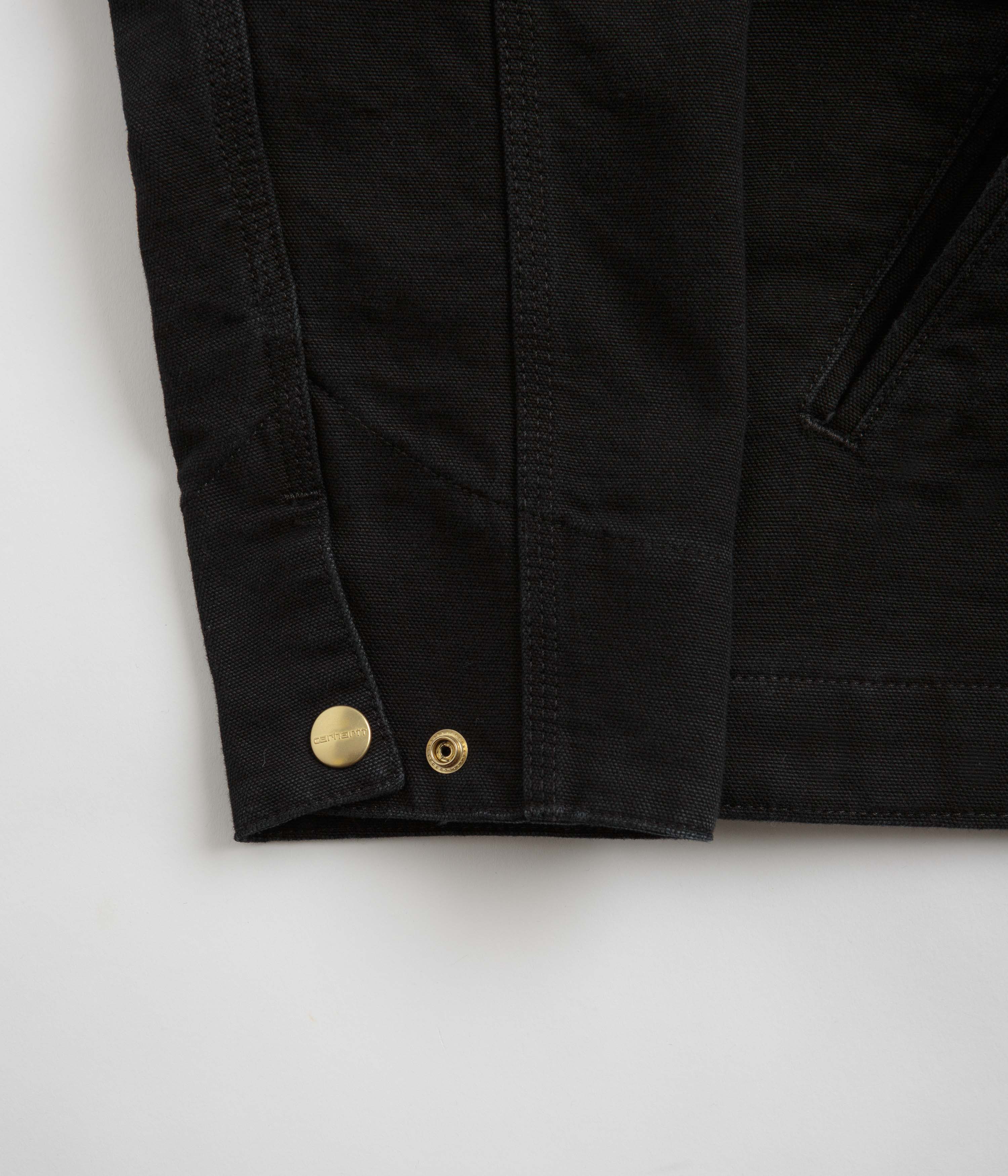 Carhartt Detroit Jacket - Heavy Duty Work Jacket for Men, Black Aged Canvas, Durable & Warm - Perfect for Construction, Outdoor Work & Winter Wear