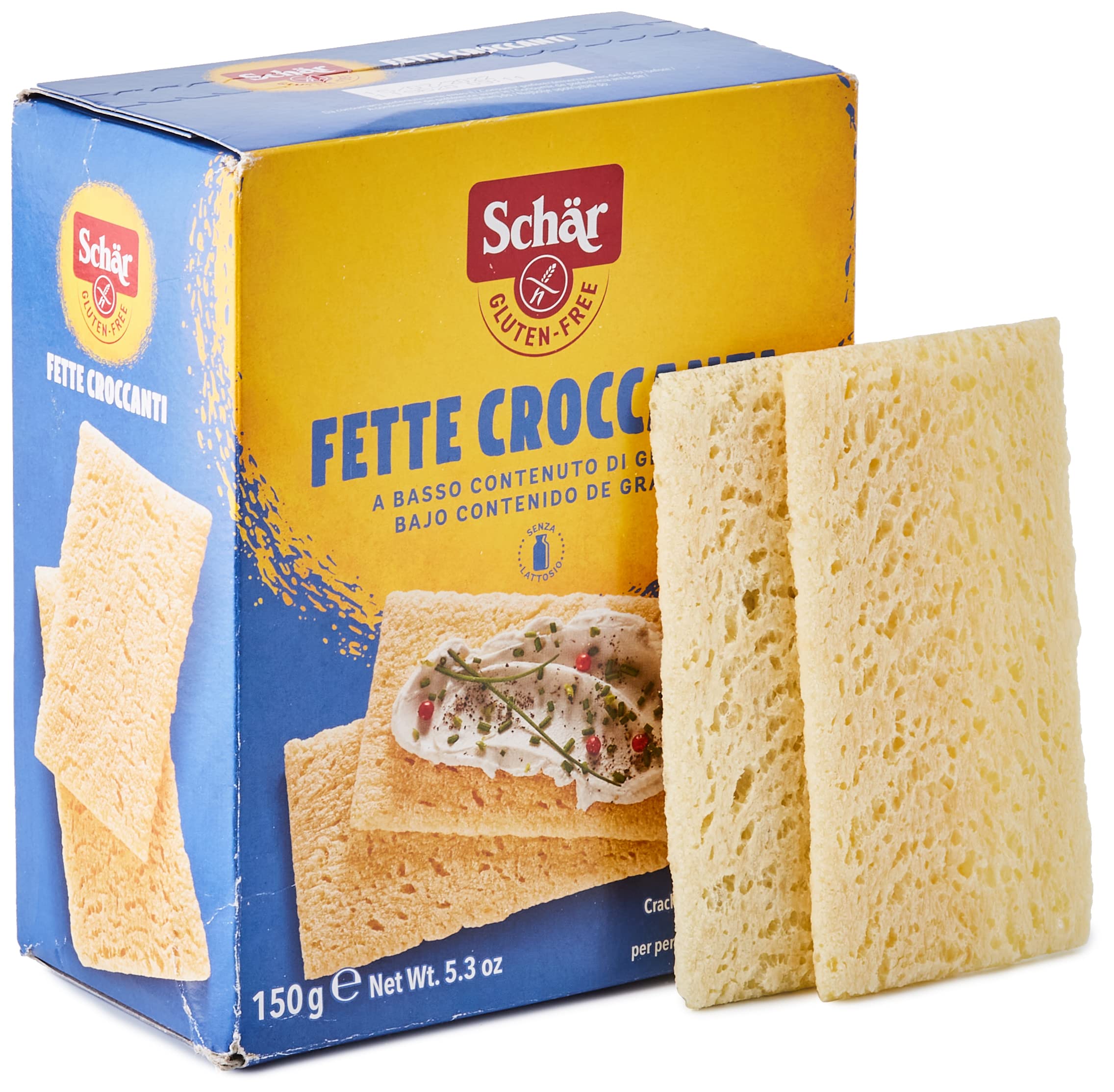 Schär Gluten Free Crispbreads - 150g | Crunchy & Delicious Low Carb Snack for Keto Diet, Healthy Breakfast & On-the-Go Eating