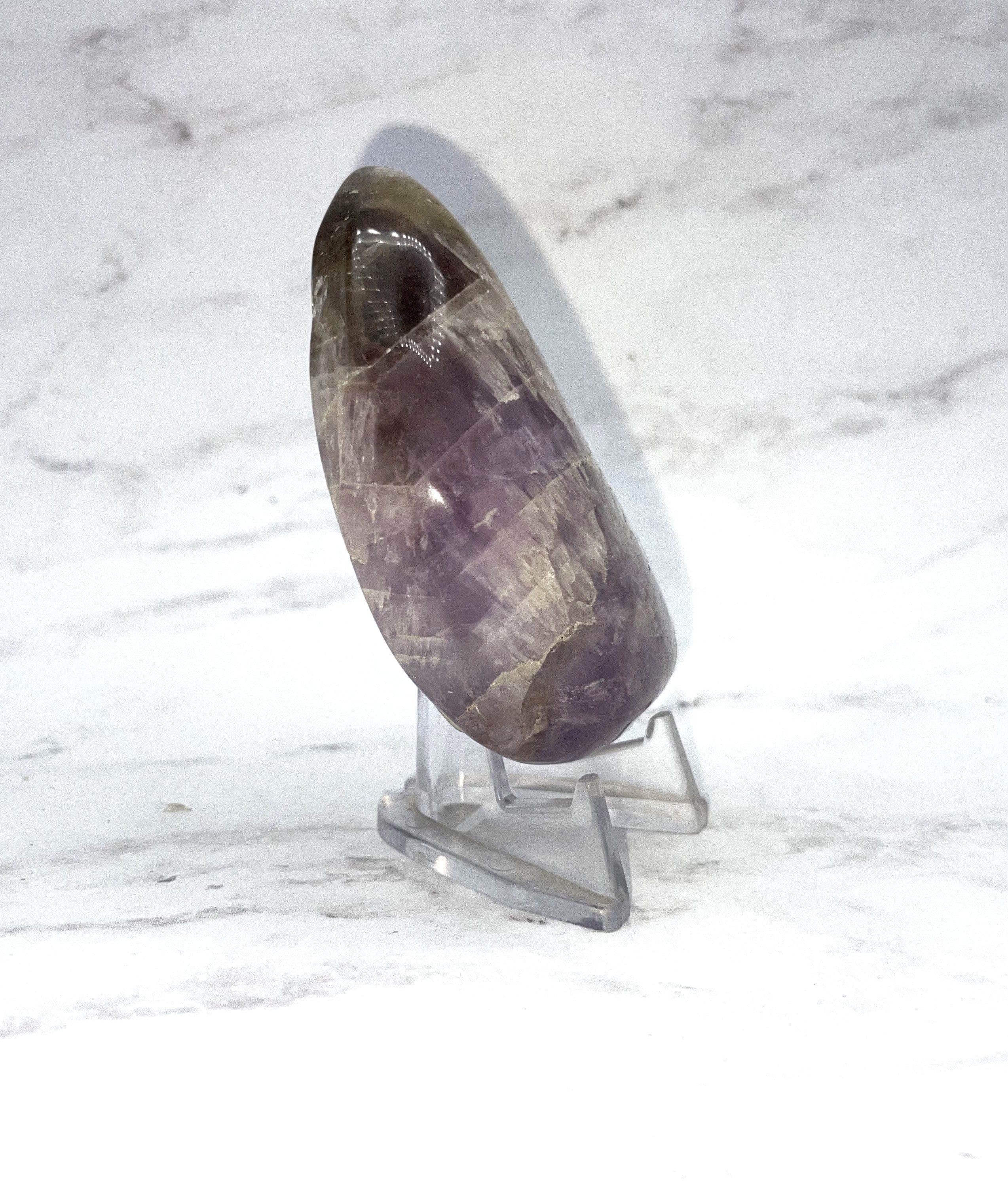 Natural Ametrine Moon Carving - Handcrafted Gemstone Decor for Home, Office & Spiritual Healing | Perfect for Meditation, Yoga & Feng Shui