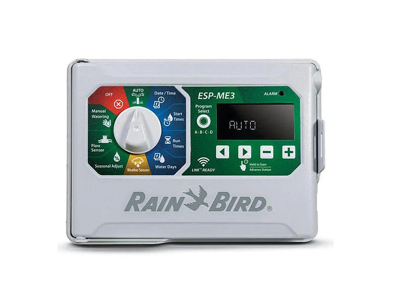 Rain Bird ESP ME3 4-Station WiFi Smart Irrigation Controller with Expandable Modules (Up to 22 Zones) - Perfect for Lawn, Garden & Landscape Watering Systems