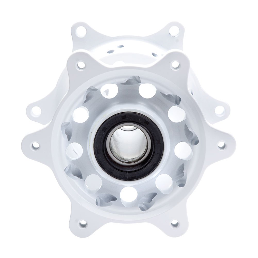 TUSK Impact-Resistant Motorcycle Rear Hub - White Compatible with Husqvarna FE 501 S (2015-2016, 2020-2023 Models) | Durable Off-Road Replacement Part for Trail Riding & Motocross Racing