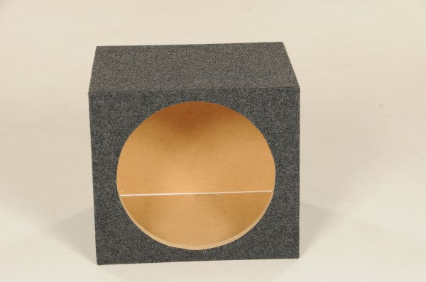 Q Power HD112 12-Inch Carpeted Subwoofer Box - Premium Enclosure for Deep Bass - Perfect for Car Audio & Home Theater Systems