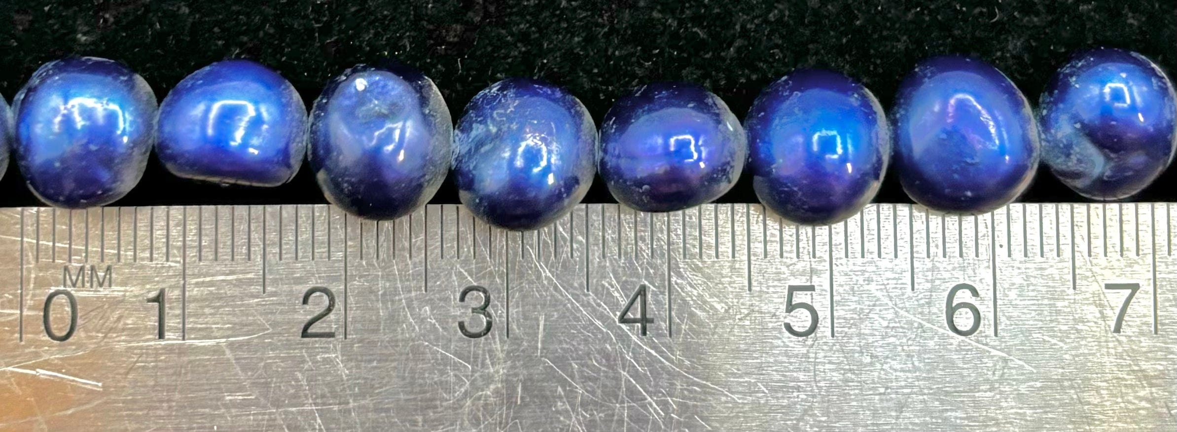Natural Blue Freshwater Pearl Bead Strand - 16 Inch Necklace Making Supplies for Jewelry DIY, Wedding & Gift Giving