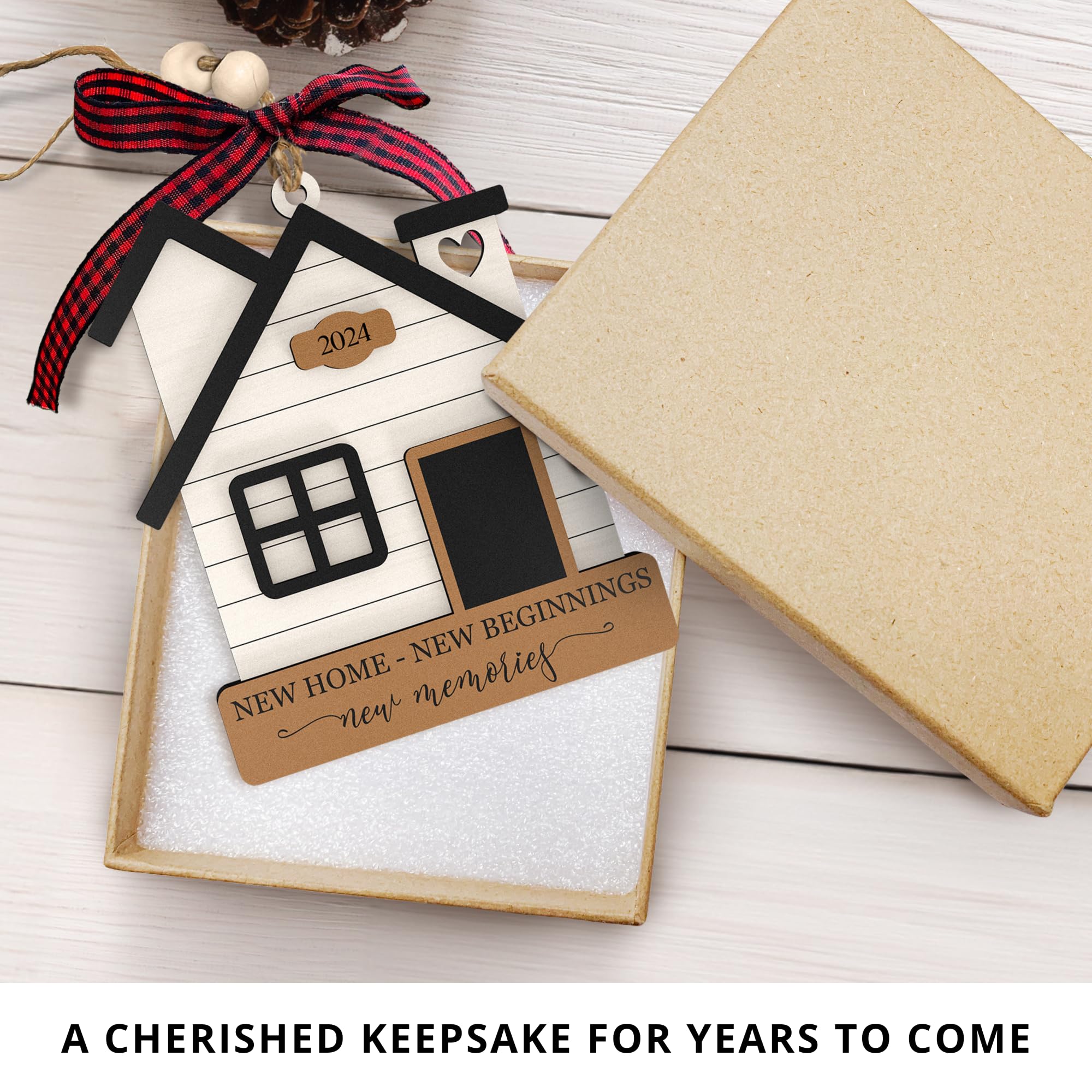 2024 Wooden Housewarming Gift for New Homeowners - Unique Home Decor Present for Women & Couples - Perfect New House Warming Gift Idea for Housewarming Parties & Home Decor
