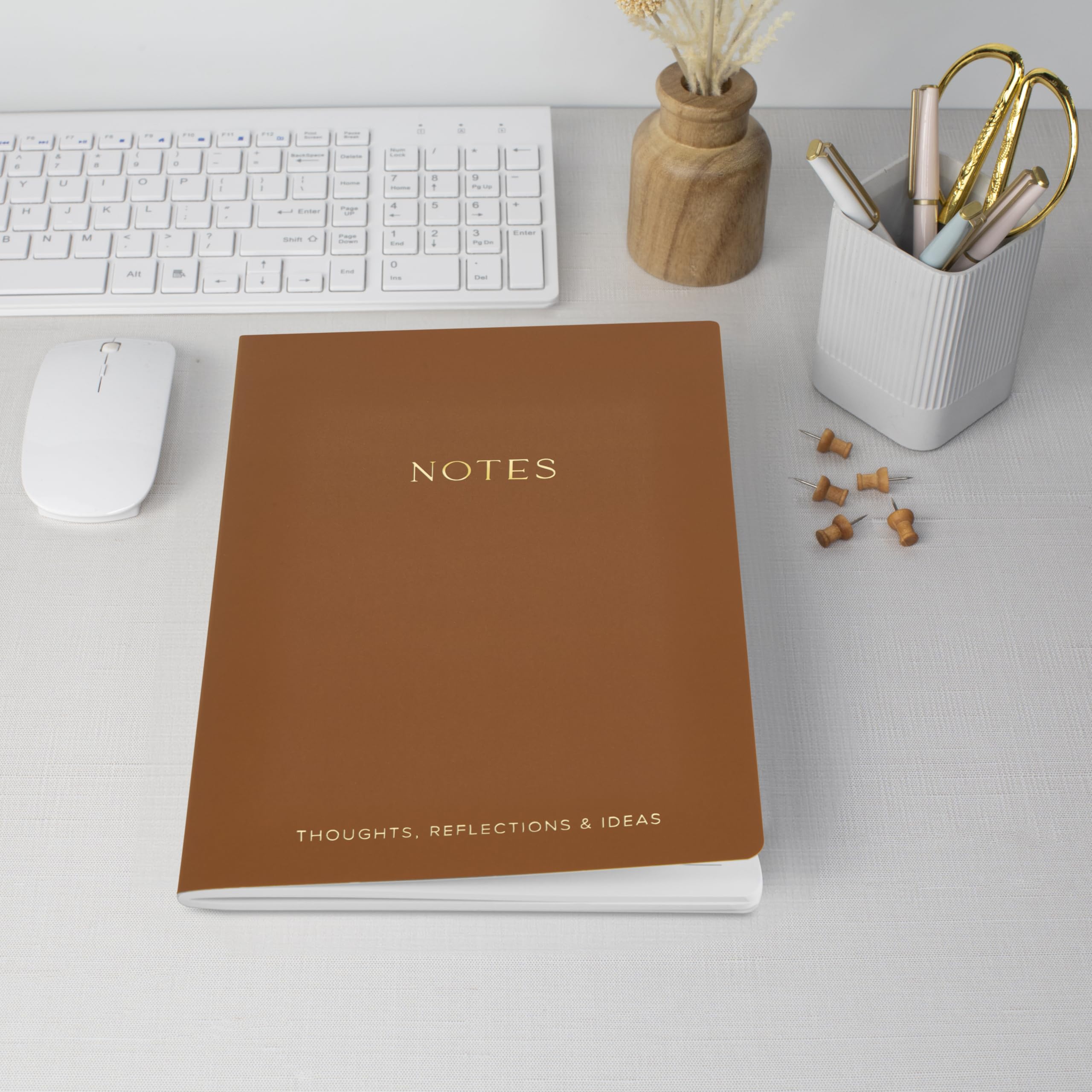 ZICOTO 4-Pack Aesthetic Journal Notebook Set for Women - Cute College Ruled A5 Notebooks with Lined Pages - Perfect for Writing, Journaling, and Organization at Work, School or Home Office
