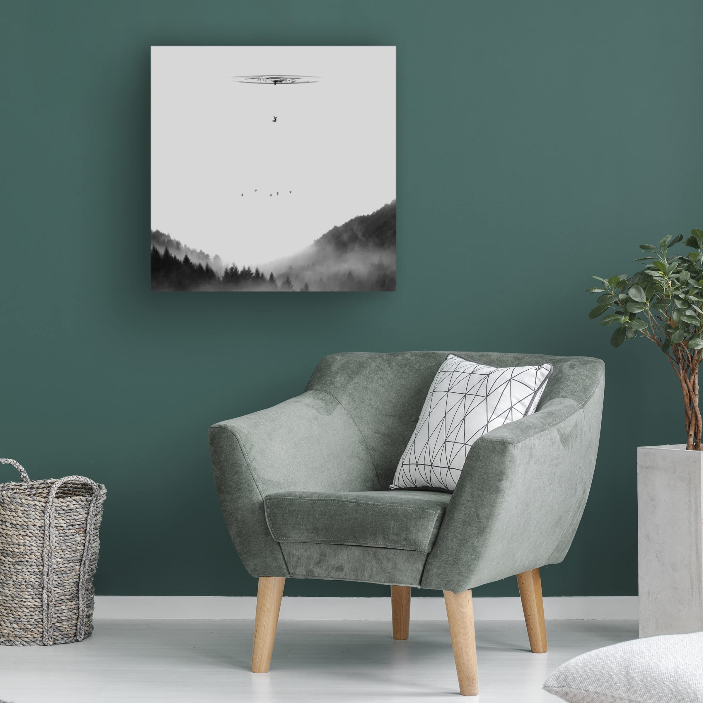 Trademark Fine Art 'Drop' Canvas Art by Hadi Malijani - Modern Abstract Wall Decor for Living Room, Bedroom & Office