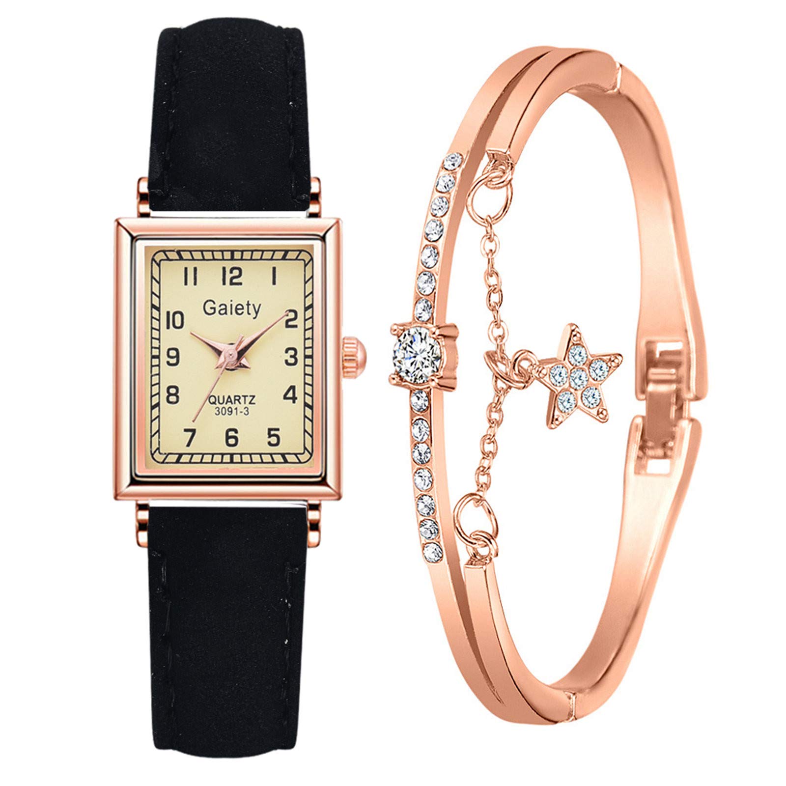 Elegant Rose Gold Bracelet Watch for Women - Luxury Casual Ladies Wristwatch with Gold Tone - Perfect for Daily Wear, Office, Parties & Special Occasions