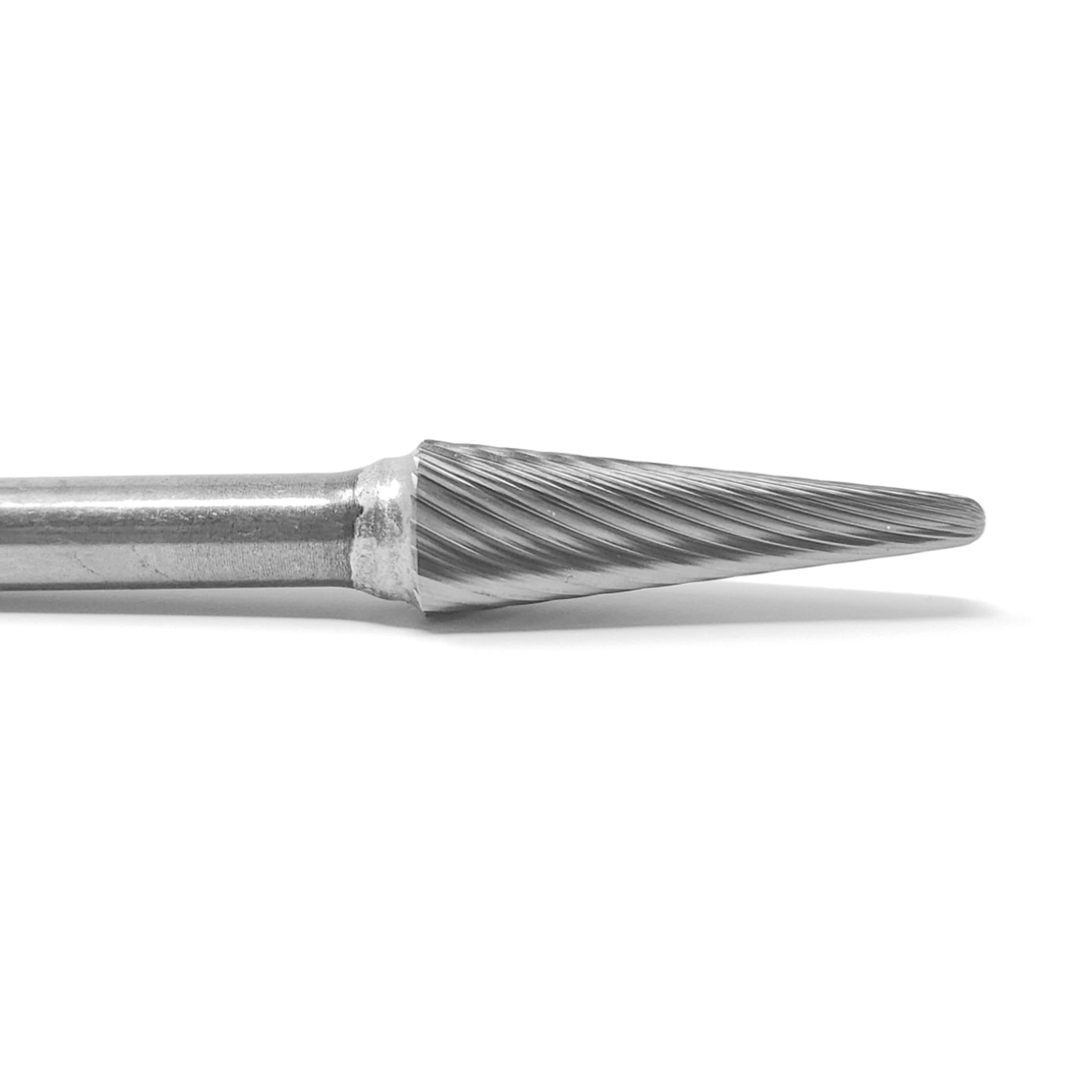 SL-3 Single Cut Carbide Burr Die Grinder Bit 3/8