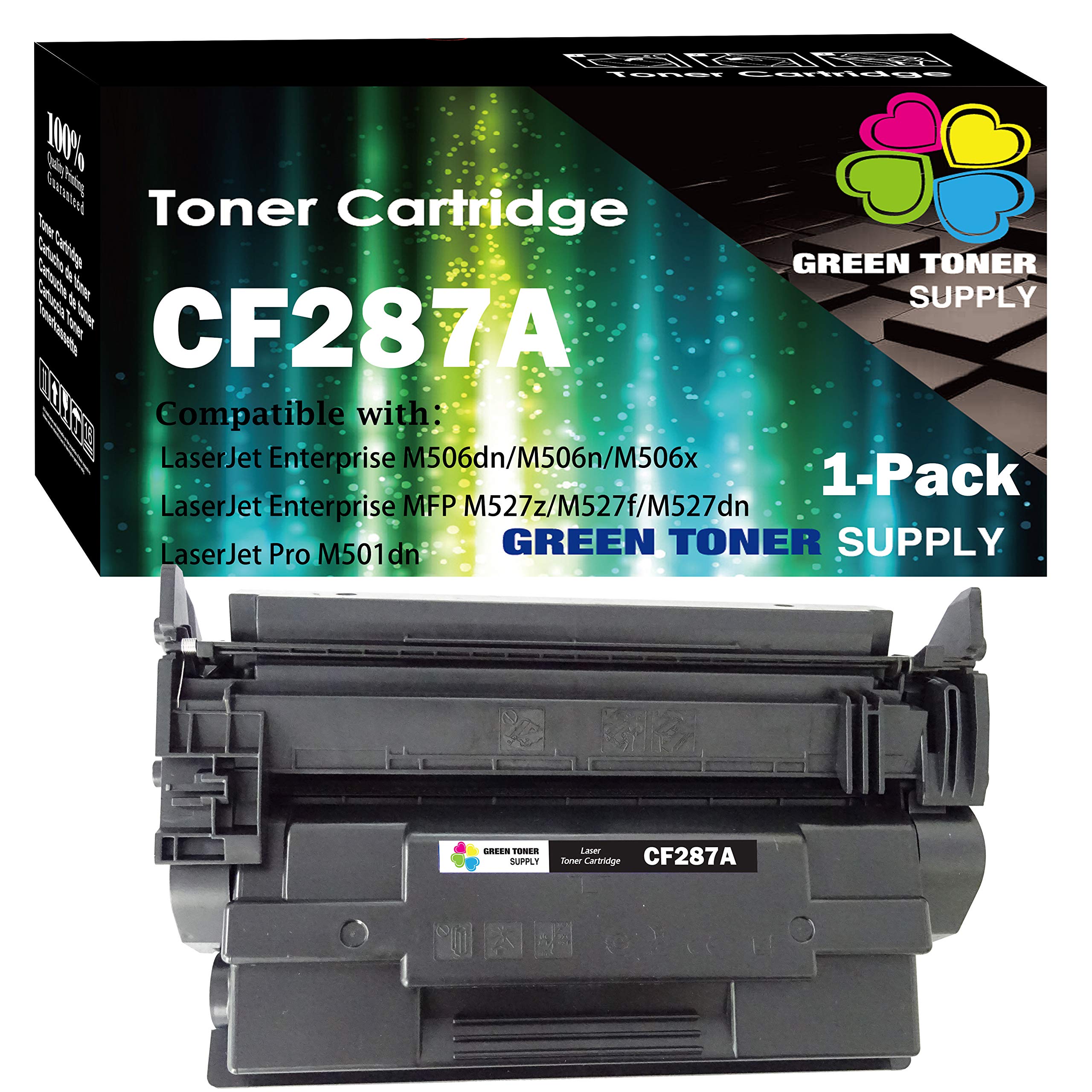 Genuine HP 87A/287A Toner Cartridge Replacement (1-Pack, Black) - Compatible with HP LaserJet Enterprise M506/M501/M527 Series Printers - Perfect for Office Printing & High-Volume Document Workflows