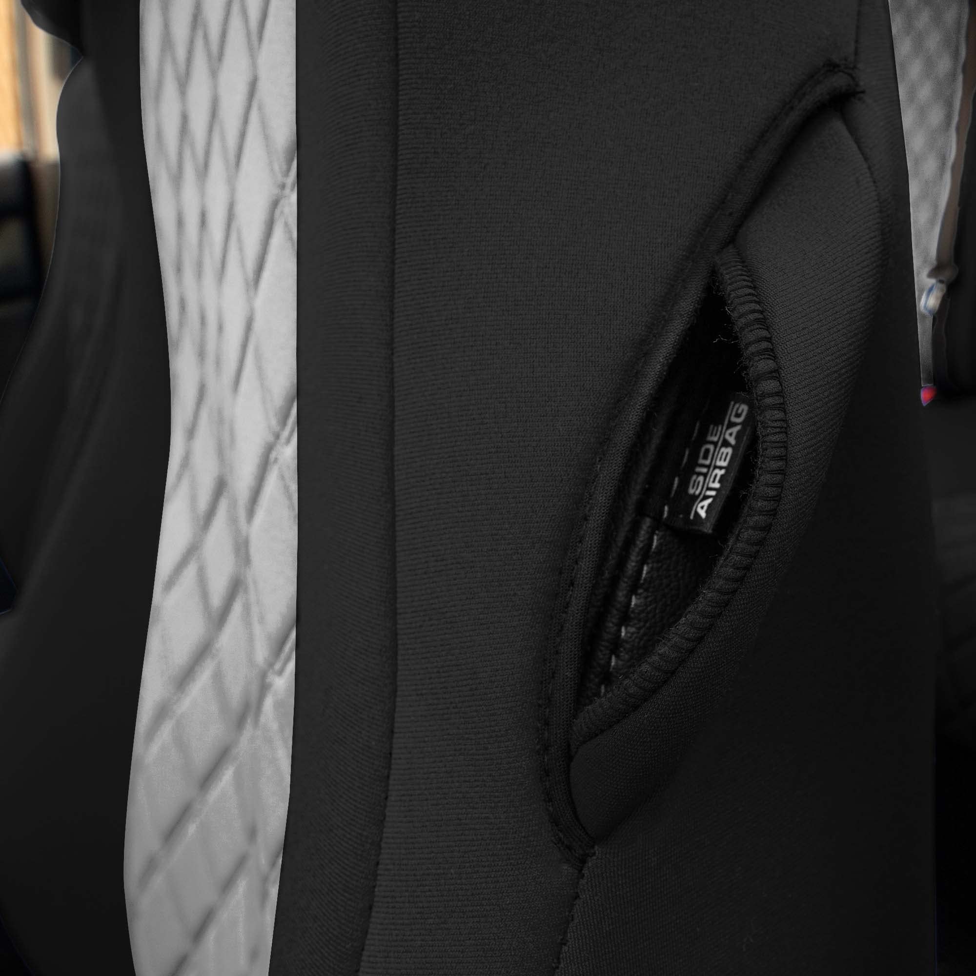 FH Group Custom Fit Seat Covers for 2018-2022 Honda Accord (Touring/Sport/EX/EX-L) - Waterproof Neoprene Front Seat Covers Set in Gray - Perfect for Daily Commuting, Road Trips & Car Protection