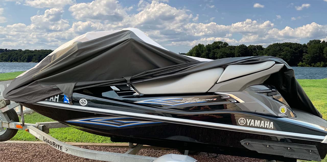 SBU Jet Ski Cover for Polaris Virage 2000-2004 - Waterproof PWC Cover with UV Protection - Fits Personal Watercraft & Jetski - Perfect for Outdoor Storage & Winter Protection