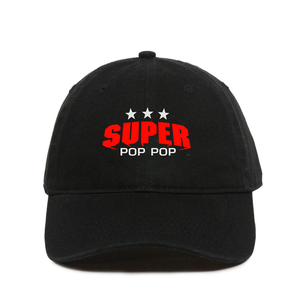 DSGN By DNA Super Pop Embroidered Cotton Adjustable Dad Hat - Vintage Baseball Cap for Men, Casual Streetwear, Outdoor Activities & Sports Events