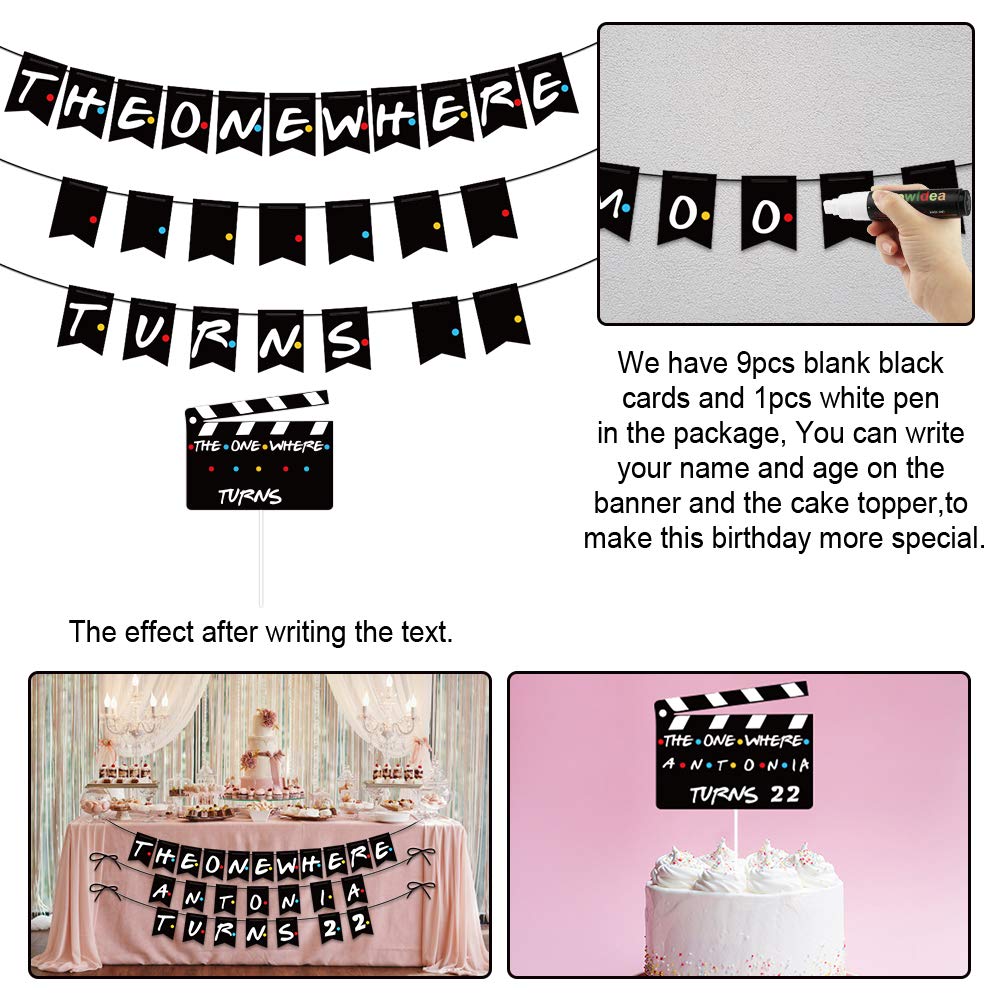 Custom Birthday Banner Backdrop & Cake Topper Set - Party Decorations Kit for Kids Birthday, Themed Parties & Fan Celebrations | Perfect for Home Decor, Baby Showers & Special Events