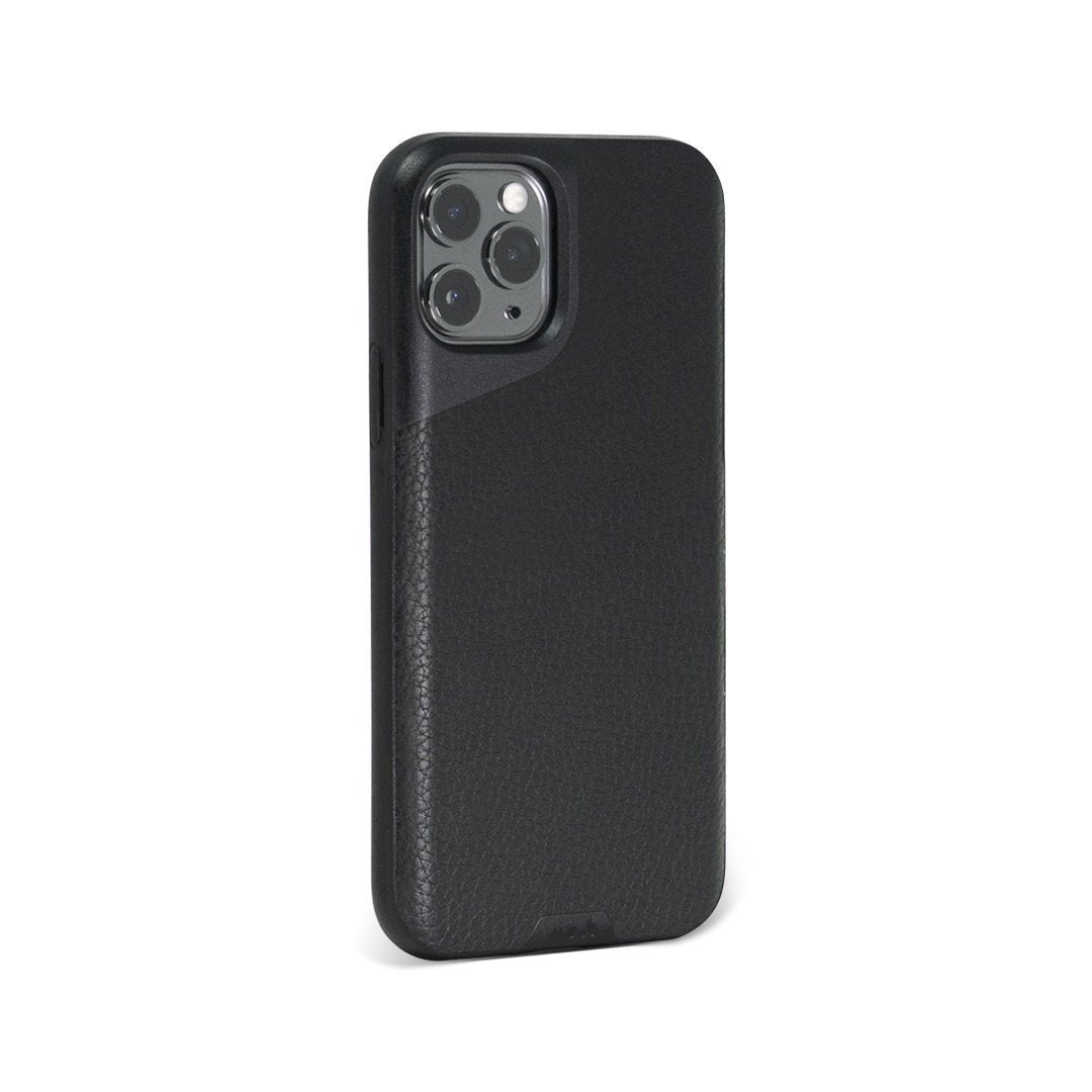 Premium Black Leather Phone Case - Slim & Durable Contour Design for iPhone & Samsung | Perfect for Business, Travel & Everyday Protection