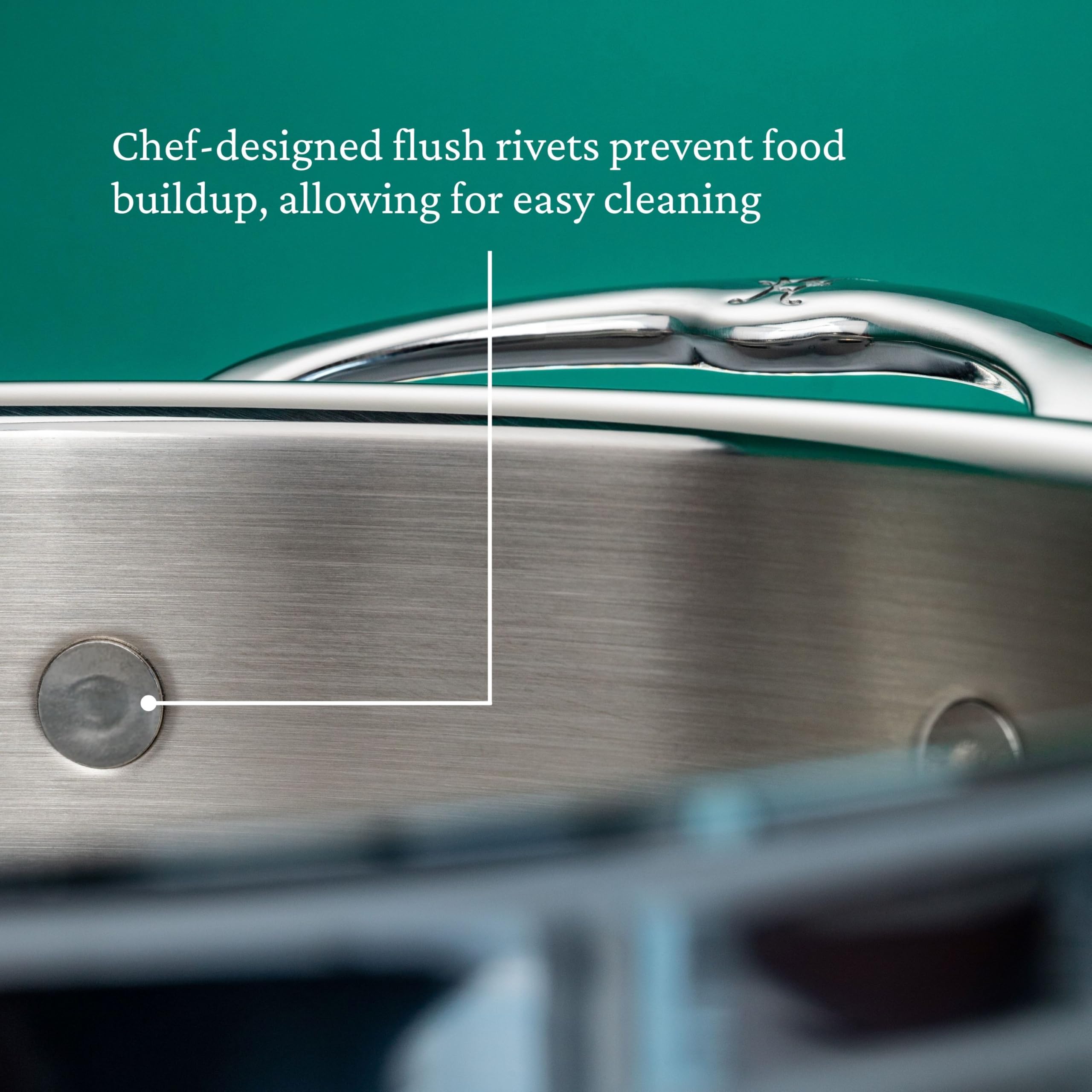 Hestan ProBond Professional Clad Stainless Steel Soup Pot - 3 Quart Induction Cookware for Home & Restaurant Use - Perfect for Soups, Stews & Pasta Cooking