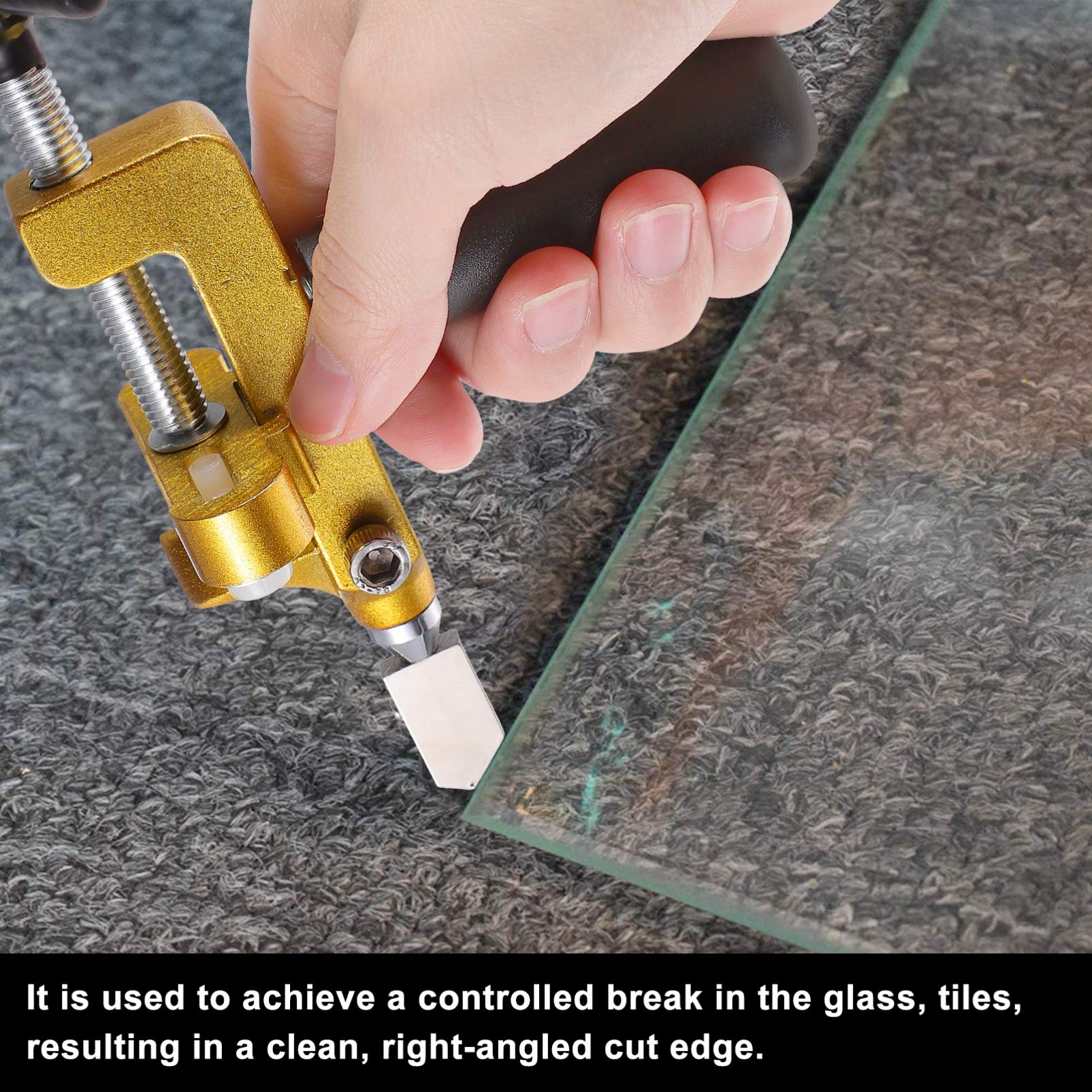 1 Set Manual Tile Cutter - Alloy Diamond Glass & Ceramic Tile Cutting Tool for Windows, Floors, DIY Projects - Hand Tool for Precise Partitioning & Smooth Cuts