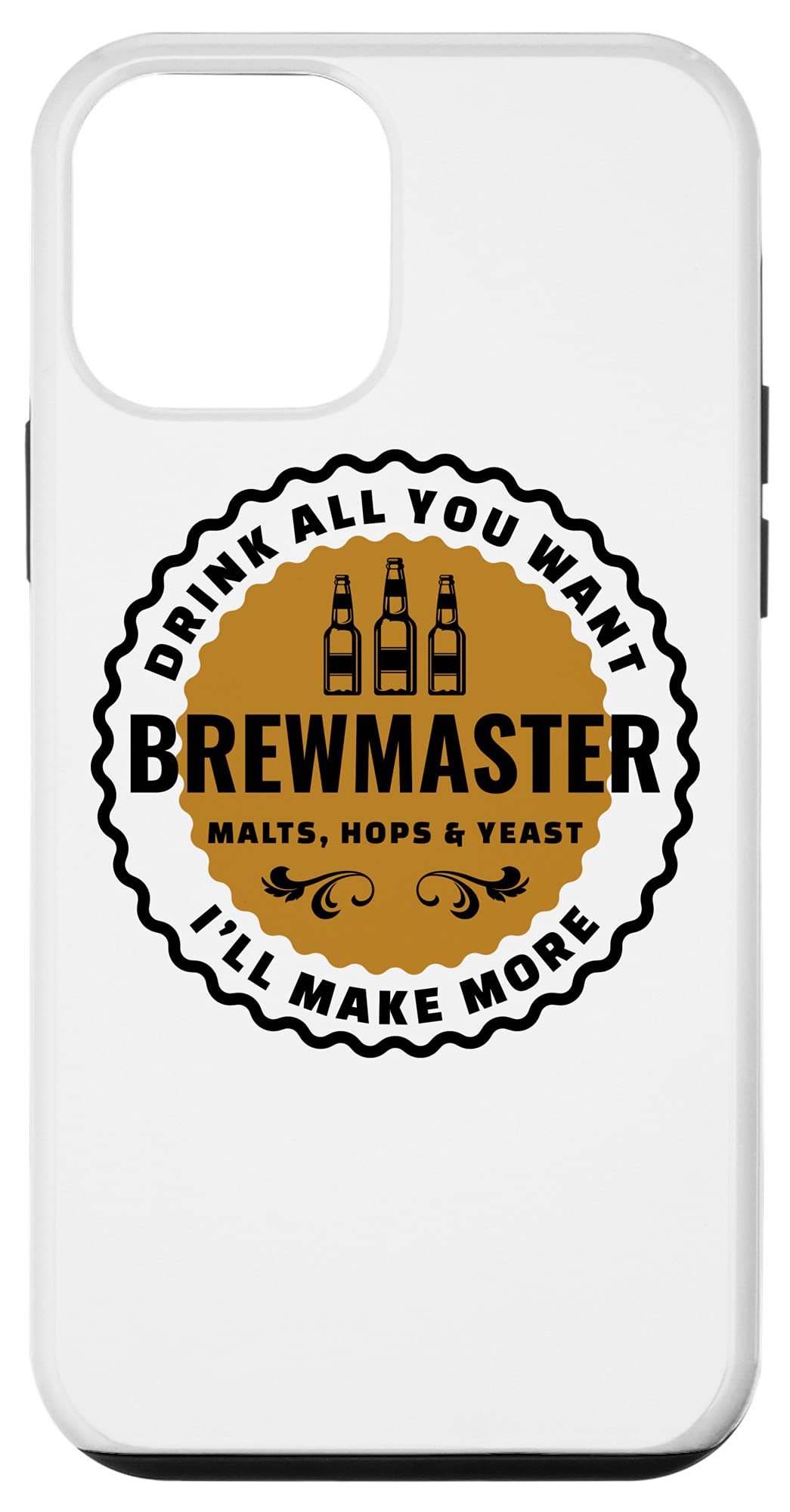 iPhone 12 Mini Case - Brewmaster Quote & Beer Making Design - Perfect for Home Brewers & Beer Enthusiasts - Great Gift for Beer Lovers