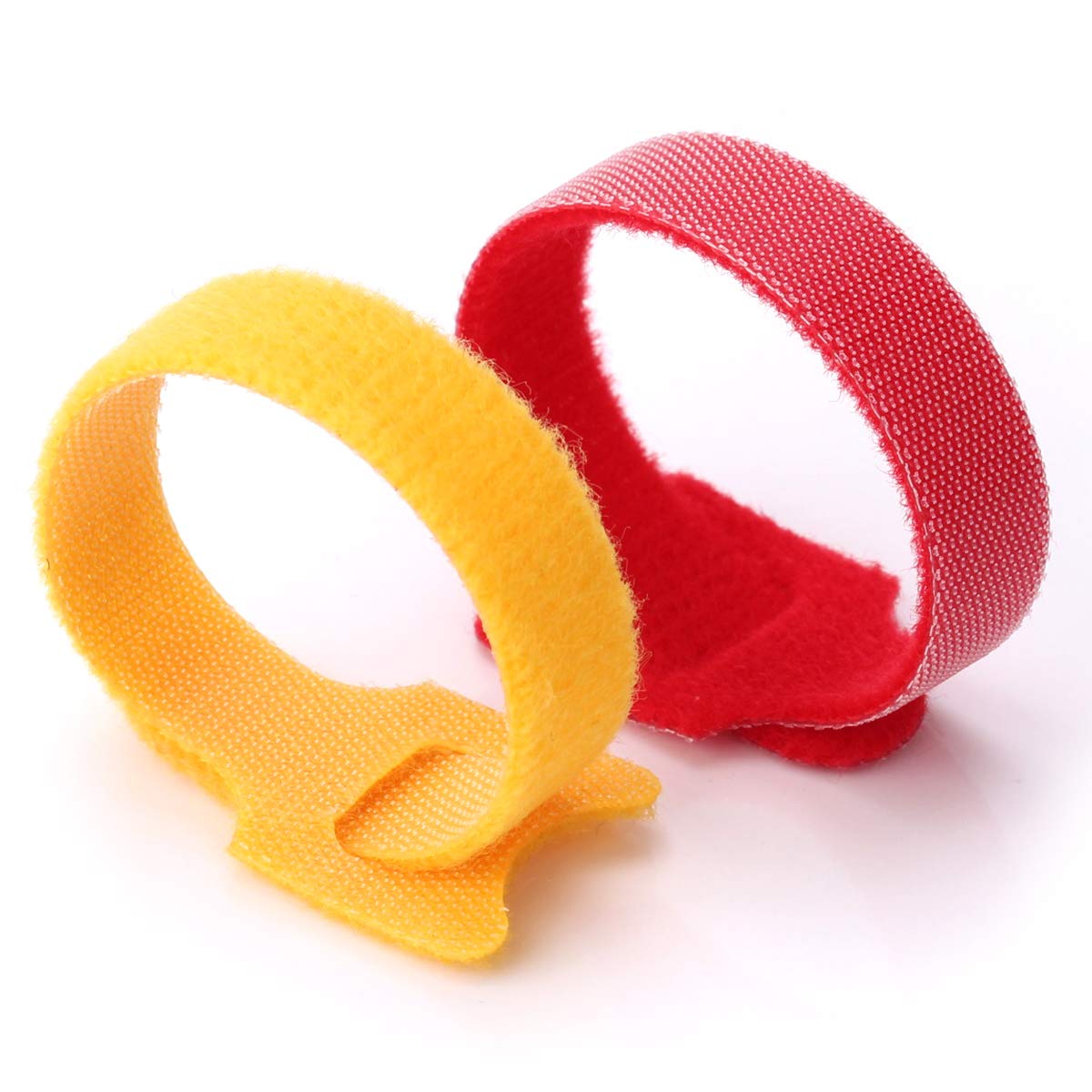 Reusable 6-Inch Multi-Purpose Cable Ties | Microfiber Fastening Straps for Headphones, Phones, Electronics & PC Wire Management (5 Colors) | Perfect for Home Office, Travel & DIY Organization