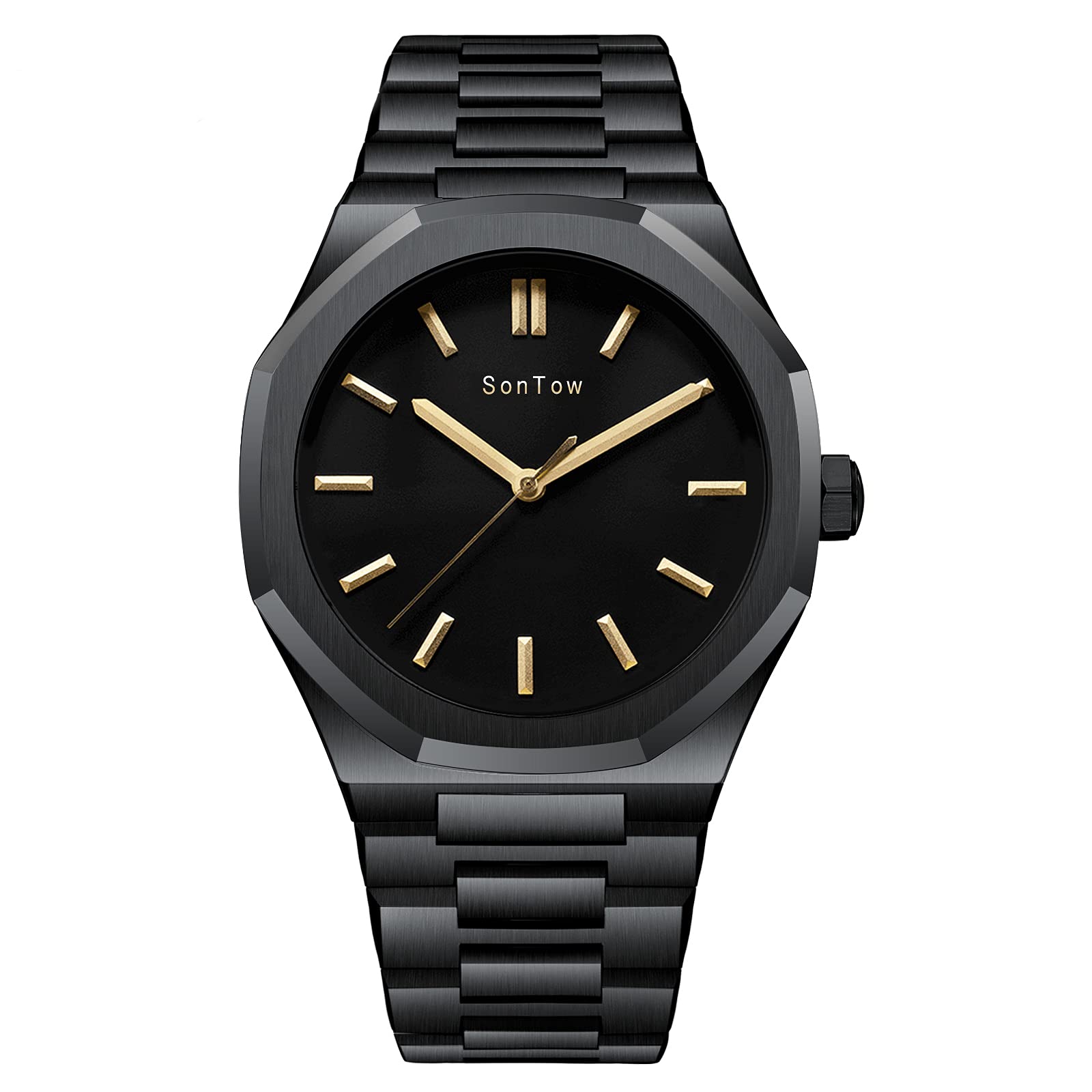 Minimalist Men's Analog Quartz Watch - Stainless Steel Waterproof Wristwatch for Business & Casual Wear | Perfect for Office, Dating & Formal Events