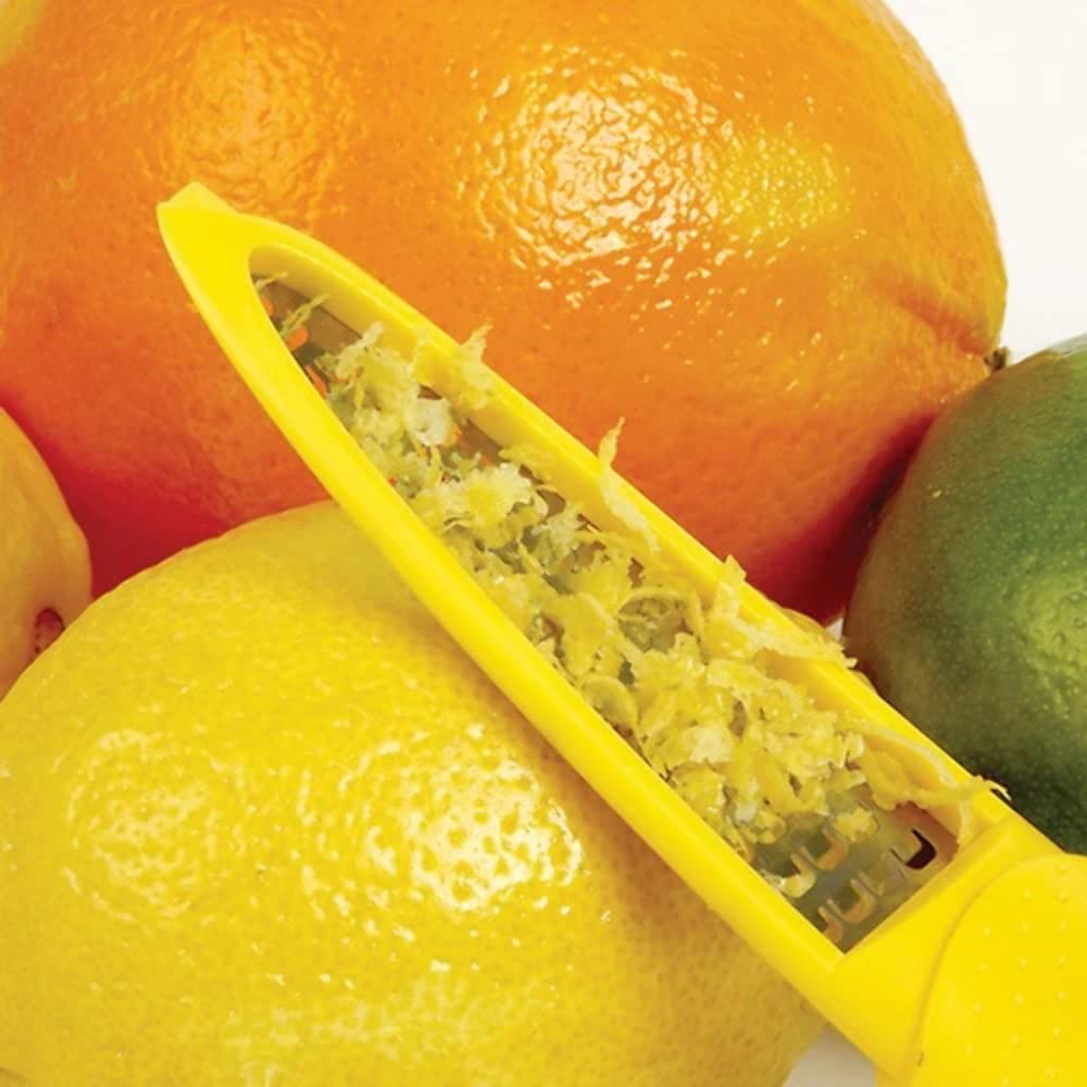 Norpro Stainless Steel Lemon Zester Grater - Microplane for Citrus, Cheese & Chocolate - Perfect for Baking, Garnishing & Cooking