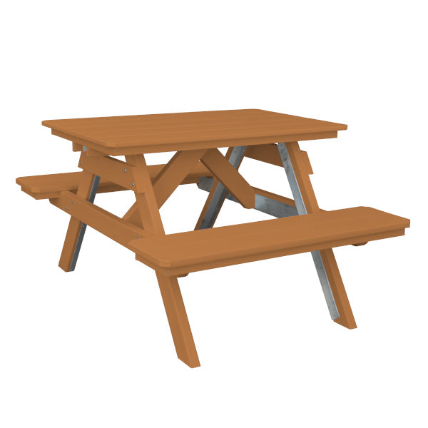 Eco-Friendly Recycled Plastic Picnic Table with Attached Benches – Perfect for Outdoor Dining, Camping, and Backyard Gatherings
