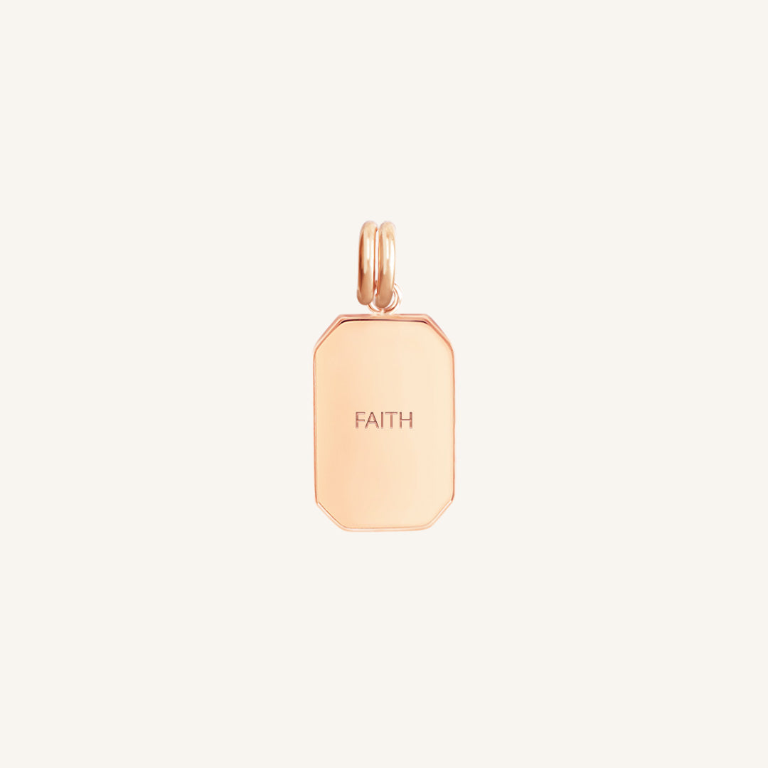 Etch Faith Charm - Inspirational Religious Jewelry for Women - Perfect for Daily Wear, Gifts & Special Occasions