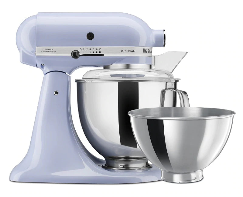 4.8L (5 Qt) Artisan Tilt-Head Stand Mixer with 2 Stainless Steel Bowls - KSM160 - Perfect for Baking Bread, Cakes & Cookies at Home