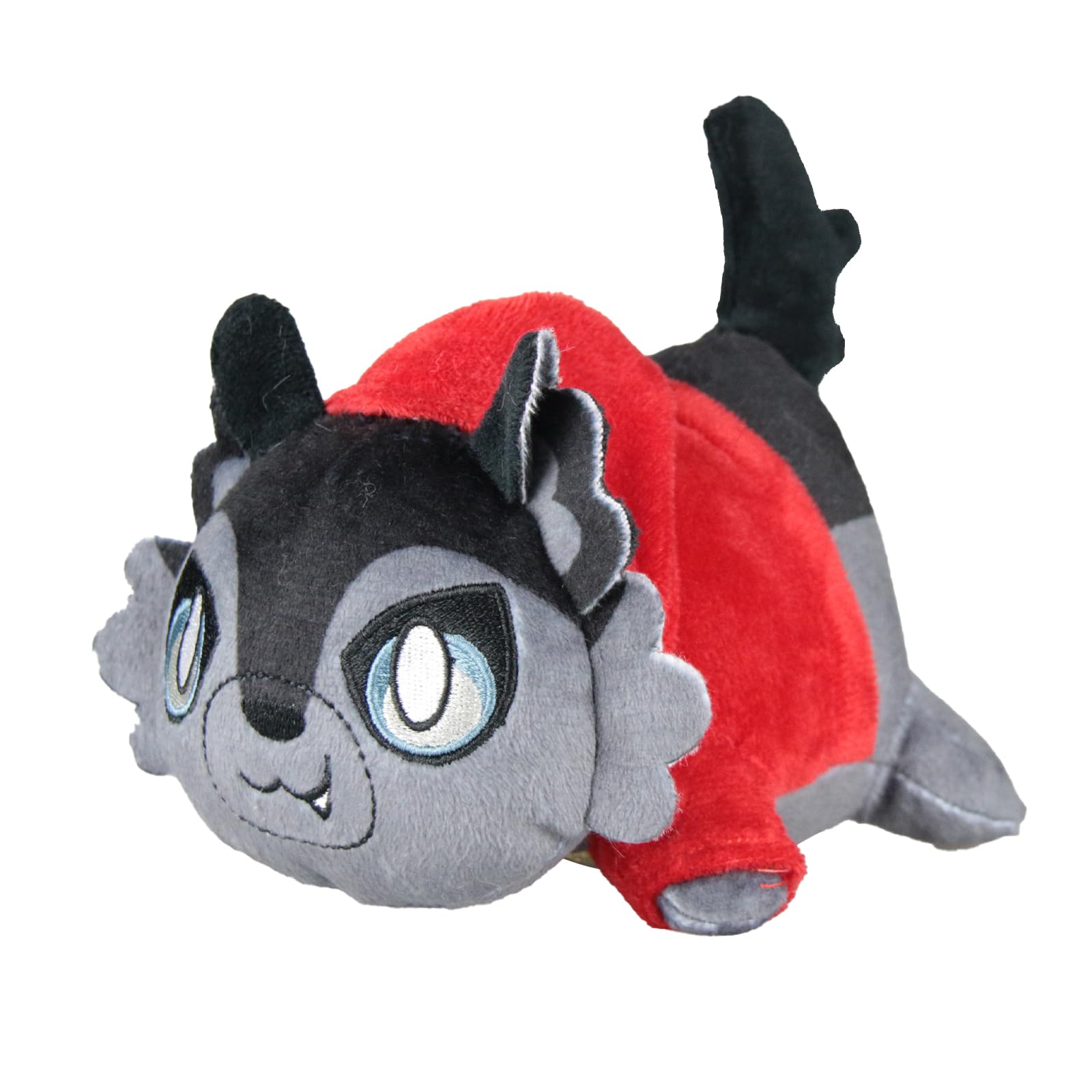 Cute Anime Cartoon Cat Stuffed Animal Plush Toy - Mee-Meow Cat Plushie with Cat Food Design, Soft Pillow Gift for Kids, Birthday & Christmas Present (Red Aaron's Cat) - Perfect for Cuddling, Room Decor & Anime Lovers