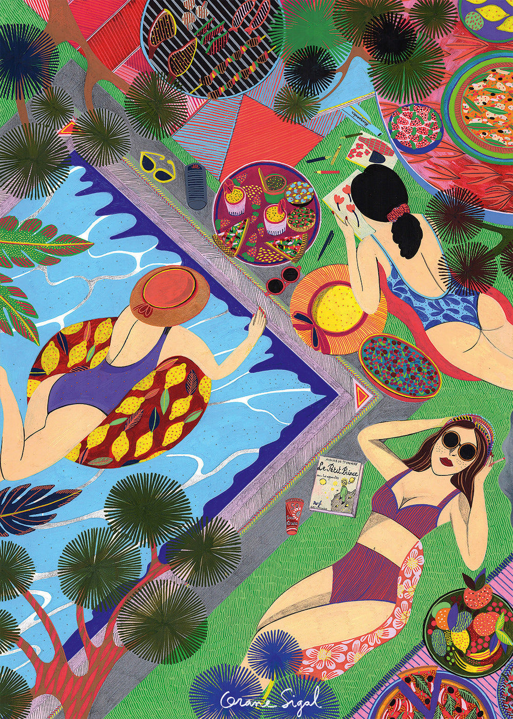 Drome Summer 1500 Piece Jigsaw Puzzle for Adults - Colorful Beach Sunset Landscape - Challenging Puzzle Game for Family Bonding & Stress Relief