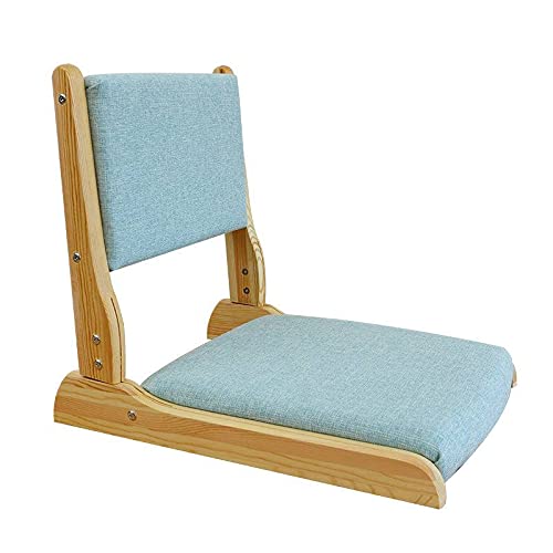 Foldable Zaisu Floor Chair with Back Support - Padded Legless Japanese Style Gaming & Meditation Chair for Reading, Relaxing - Perfect for Living Room, Balcony, and Small Spaces