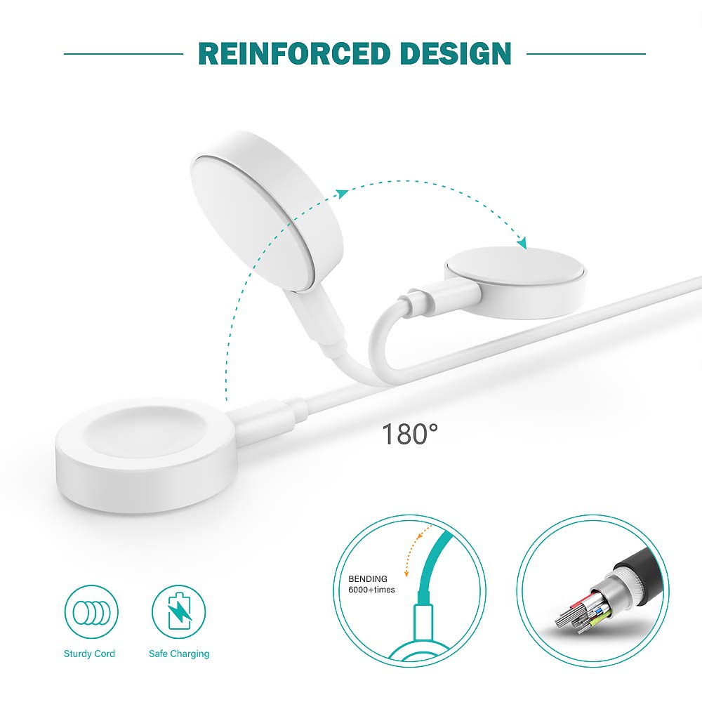 TUSITA Magnetic Charger for HUAWEI Smartwatch - 1M/3.3ft Fast Charging Cable - Compatible with HUAWEI Watch GT 2/GT 3/GT 4 - Perfect for Home, Office & Travel Charging